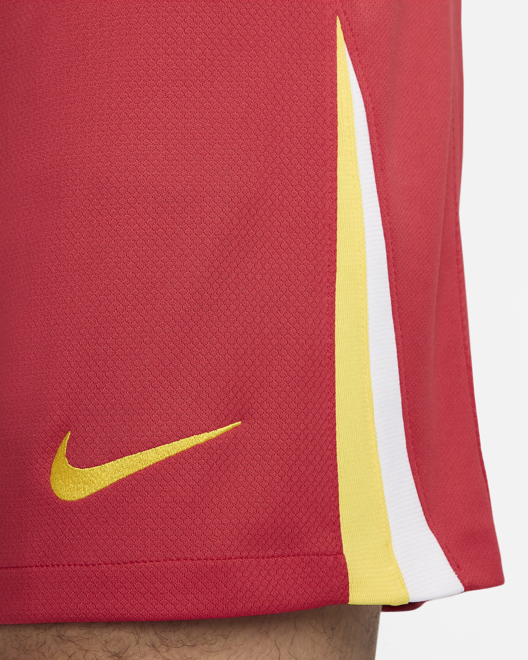 Shorts da calcio replica Nike Dri-FIT Liverpool FC 2024 Stadium da uomo – Home - Gym Red/Bianco/Chrome Yellow