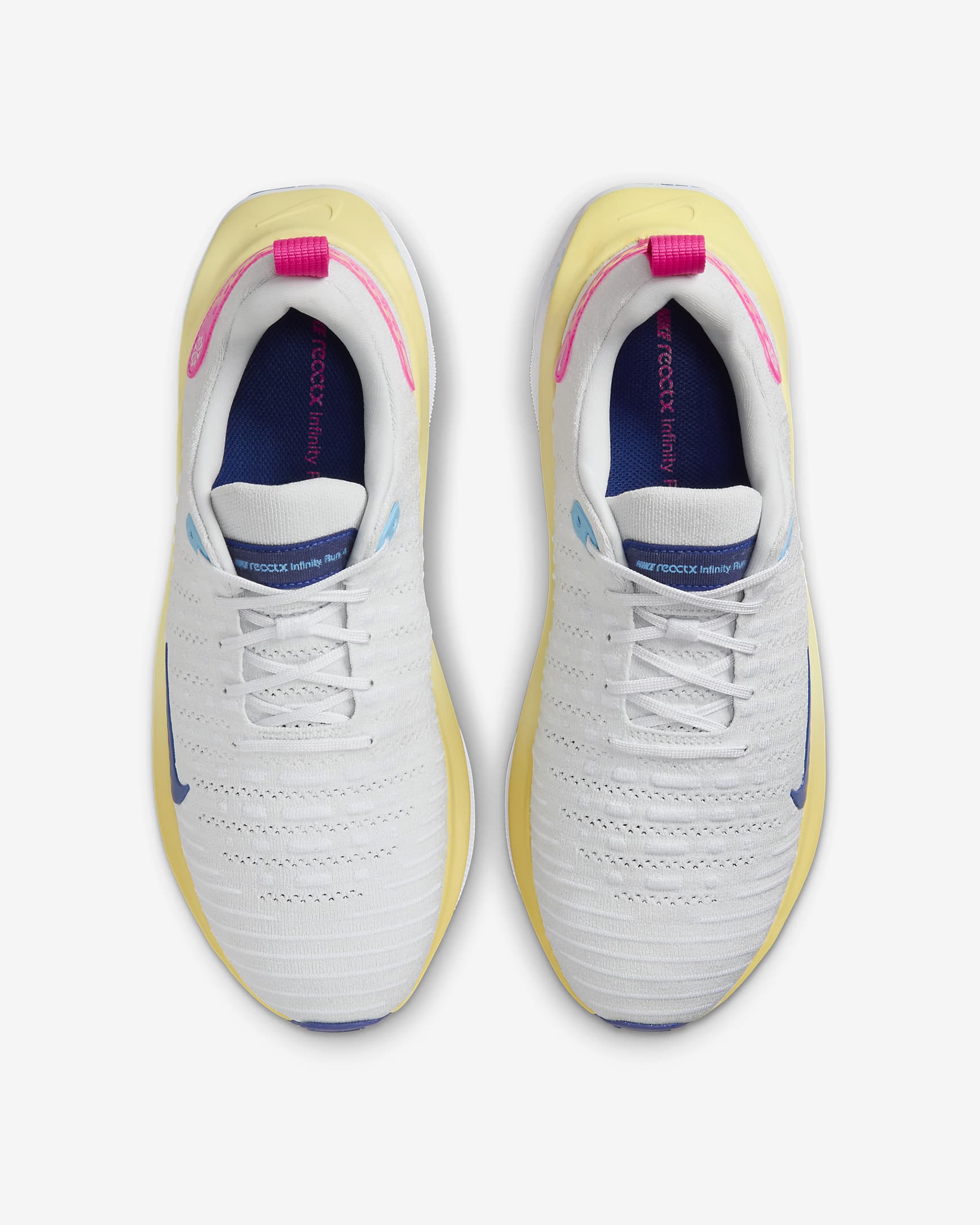 Tenis de correr en carretera para hombre Nike InfinityRN 4 - Polvo fotón/Blanco/Oro Saturno/Azul royal intenso