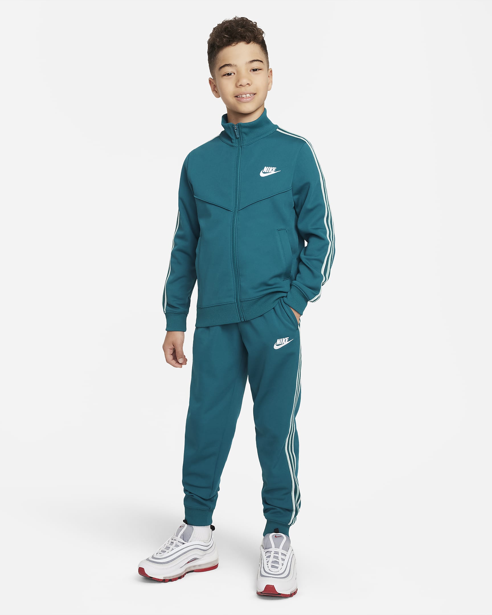 Survêtement Nike Sportswear pour ado - Geode Teal/Blanc