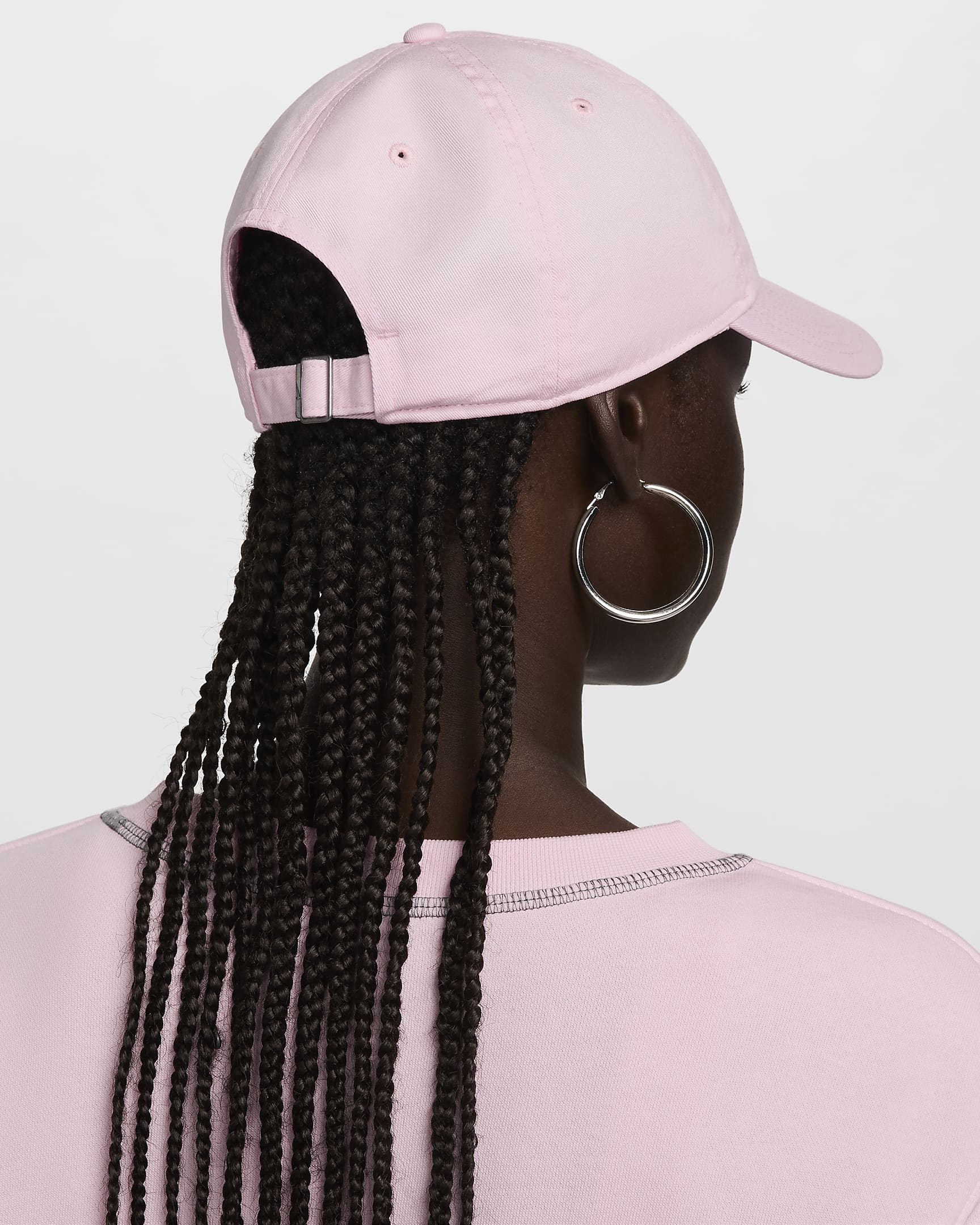 Casquette délavée souple Futura Nike Club pour enfant - Pink Foam/Blanc