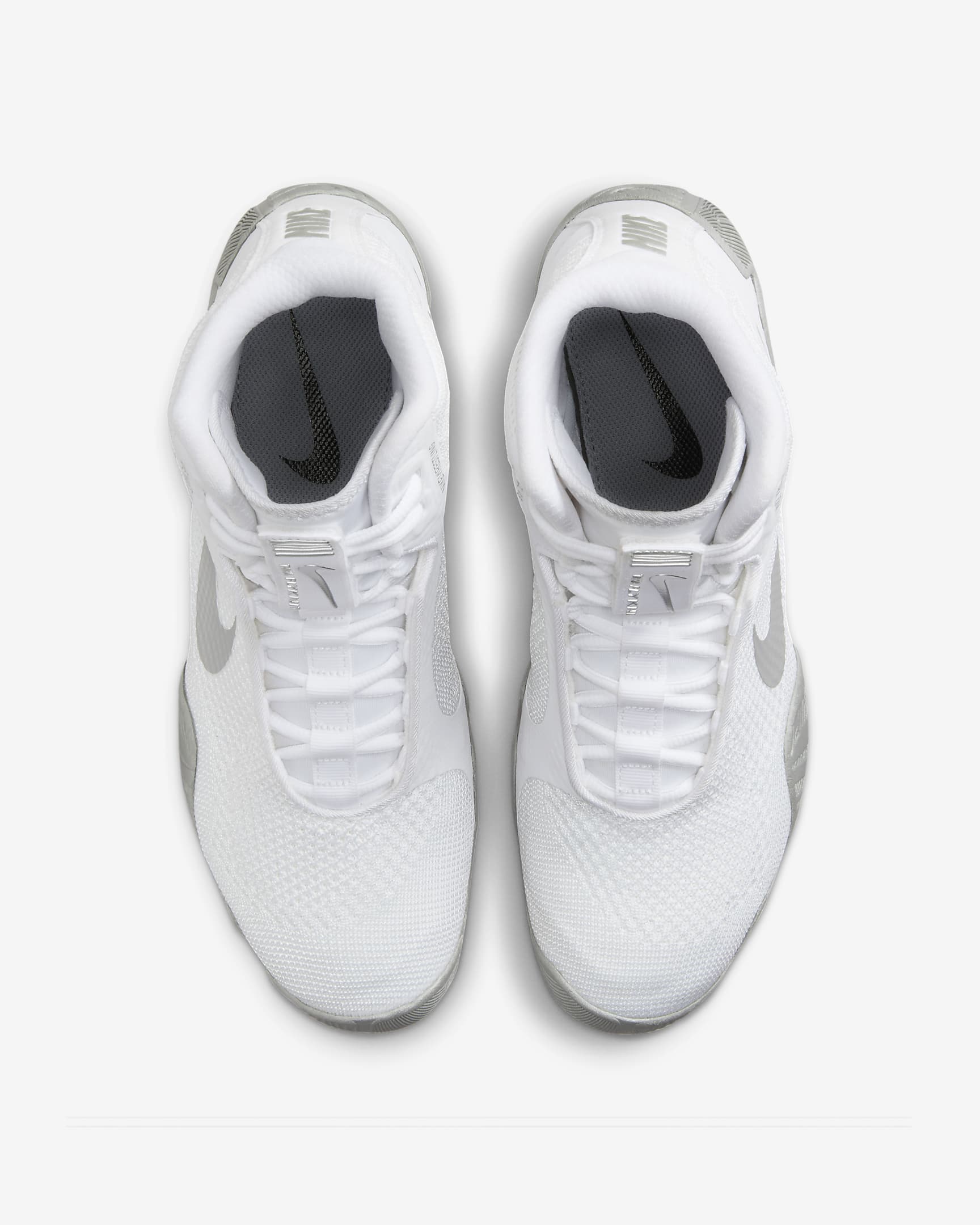 Tenis de lucha para hombre Nike Tawa - Blanco/Blanco/Plata metalizado