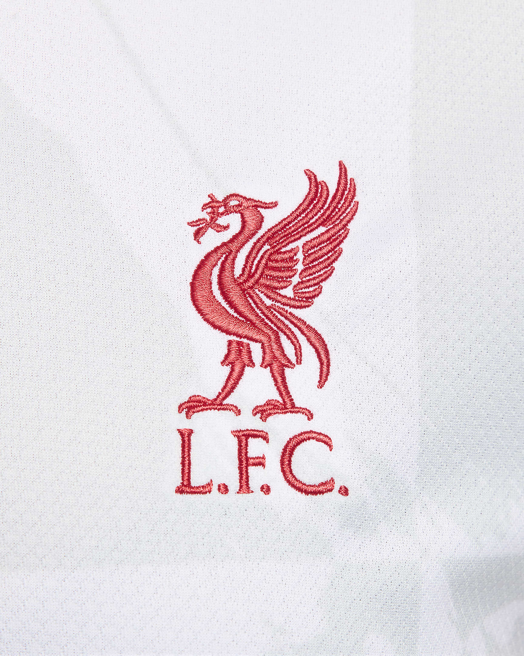 Tercera equipación Stadium Liverpool FC 2024/25 Camiseta de fútbol Replica Nike Dri-FIT - Mujer - Blanco/Negro/Negro/Global Red