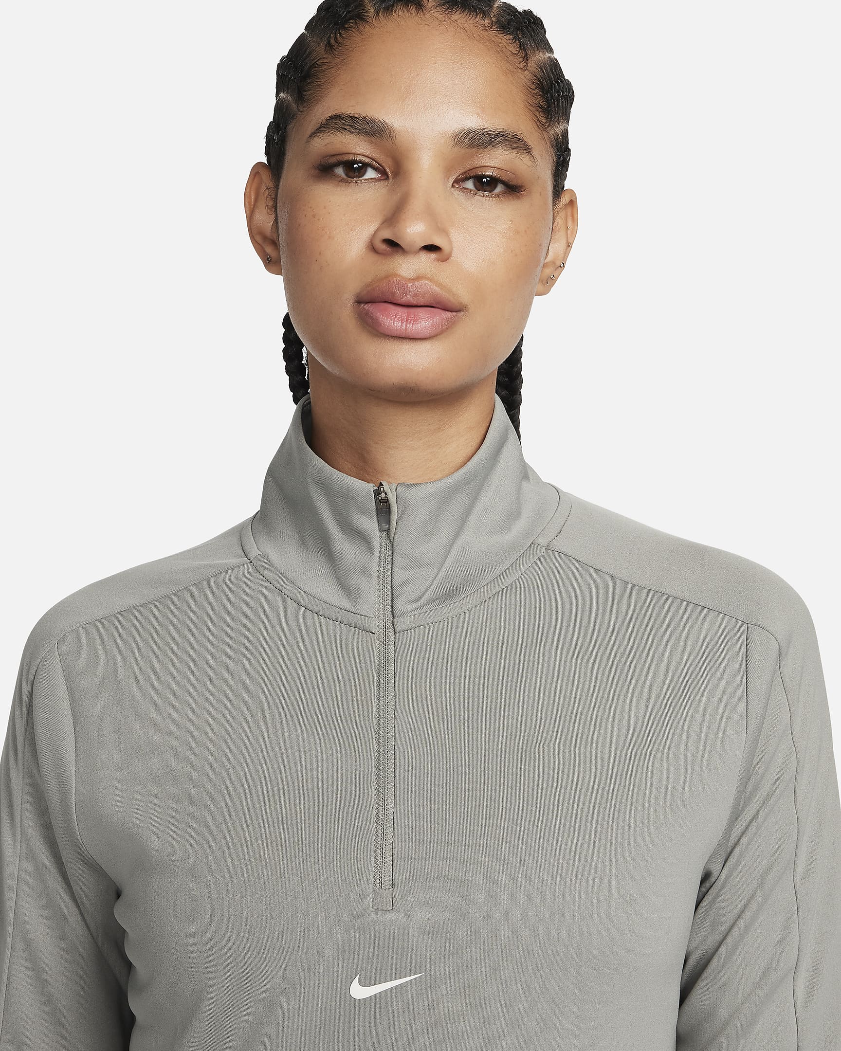 Nike Pacer Women's Dri-FIT 1/4-Zip Sweatshirt - Dark Stucco/Sail