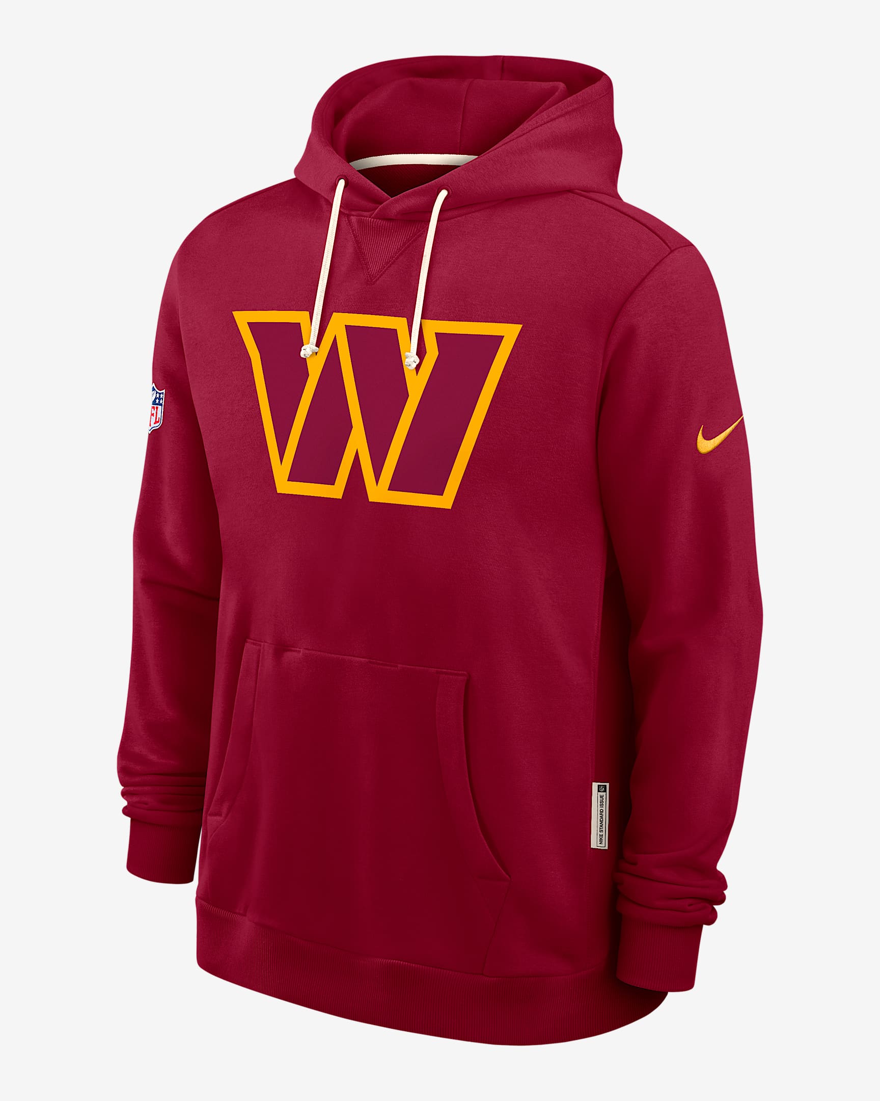 Washington Commanders Initial Home Sideline Men's Nike Dri-FIT NFL Pullover Hoodie - Red