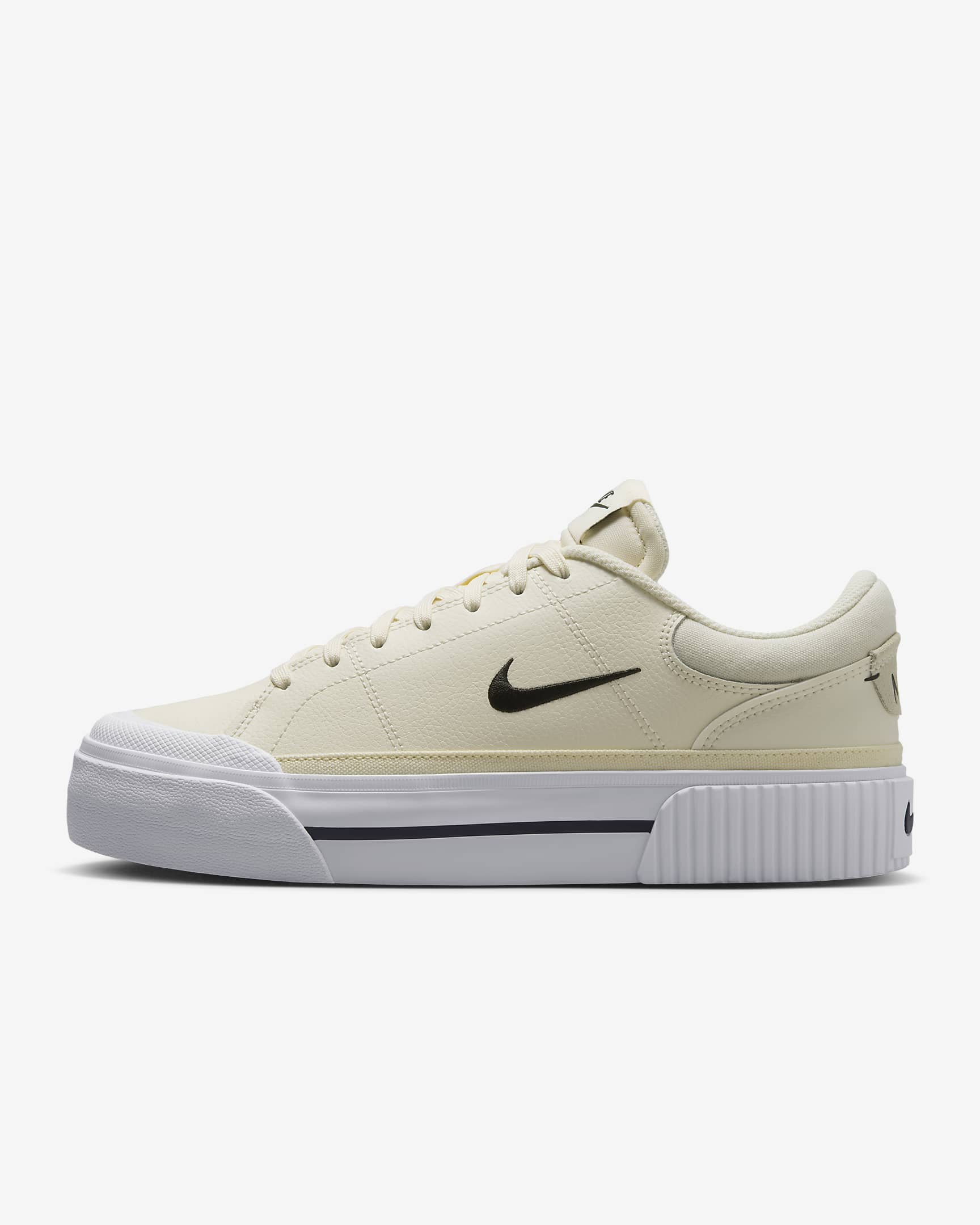 Calzado para mujer Nike Court Legacy Lift - Marfil pálido/Muselina/Blanco/Negro