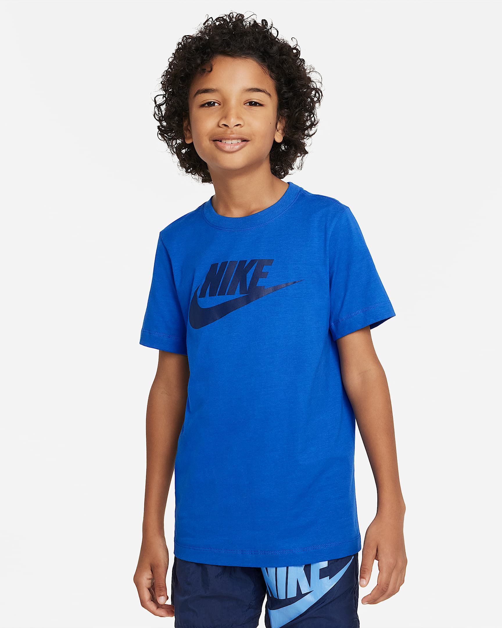 Nike Sportswear Older Kids' (Boys') T-Shirt - Game Royal/Midnight Navy