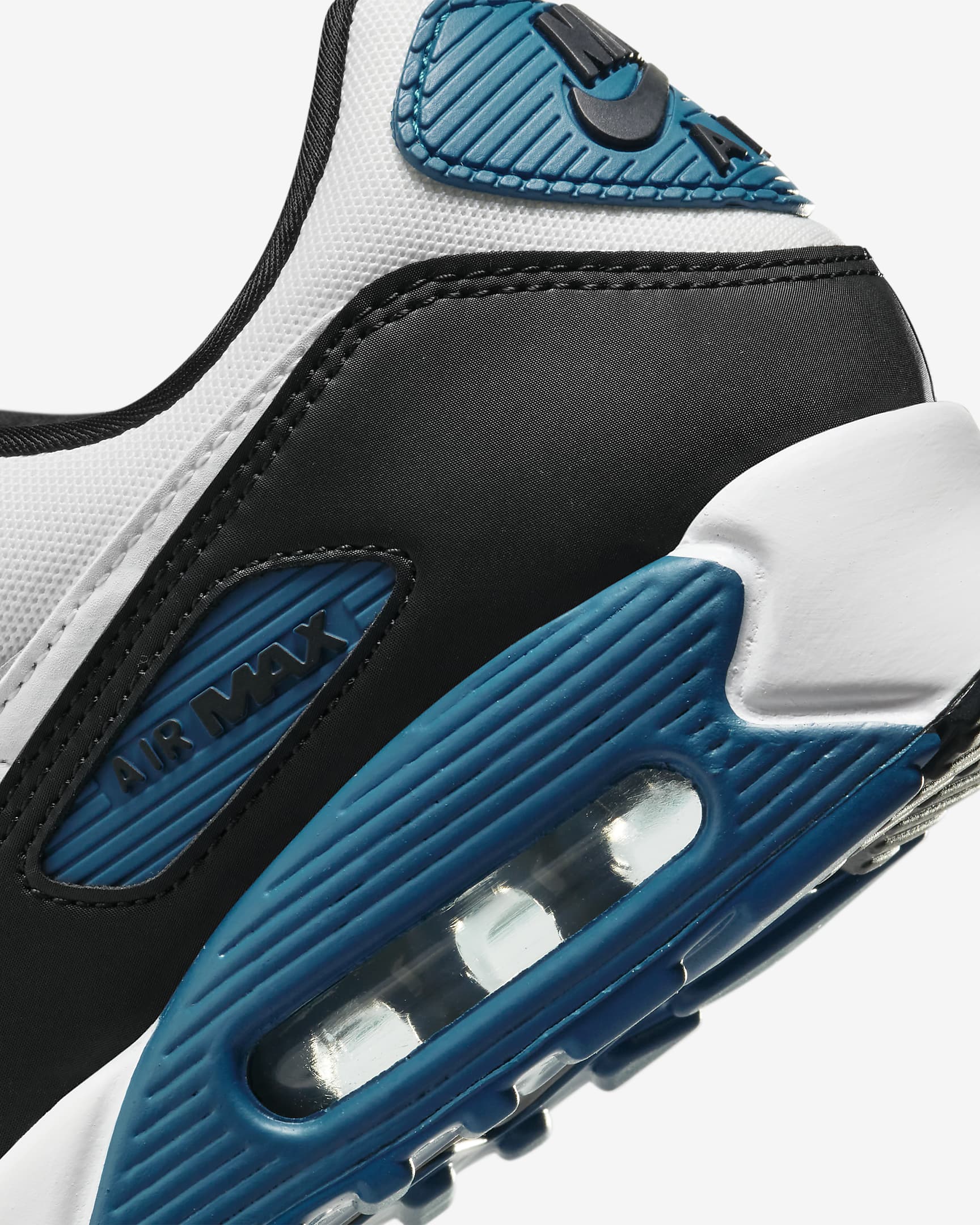 Nike Air Max 90 Men's Shoes - Light Smoke Grey/Black/Industrial Blue/Summit White