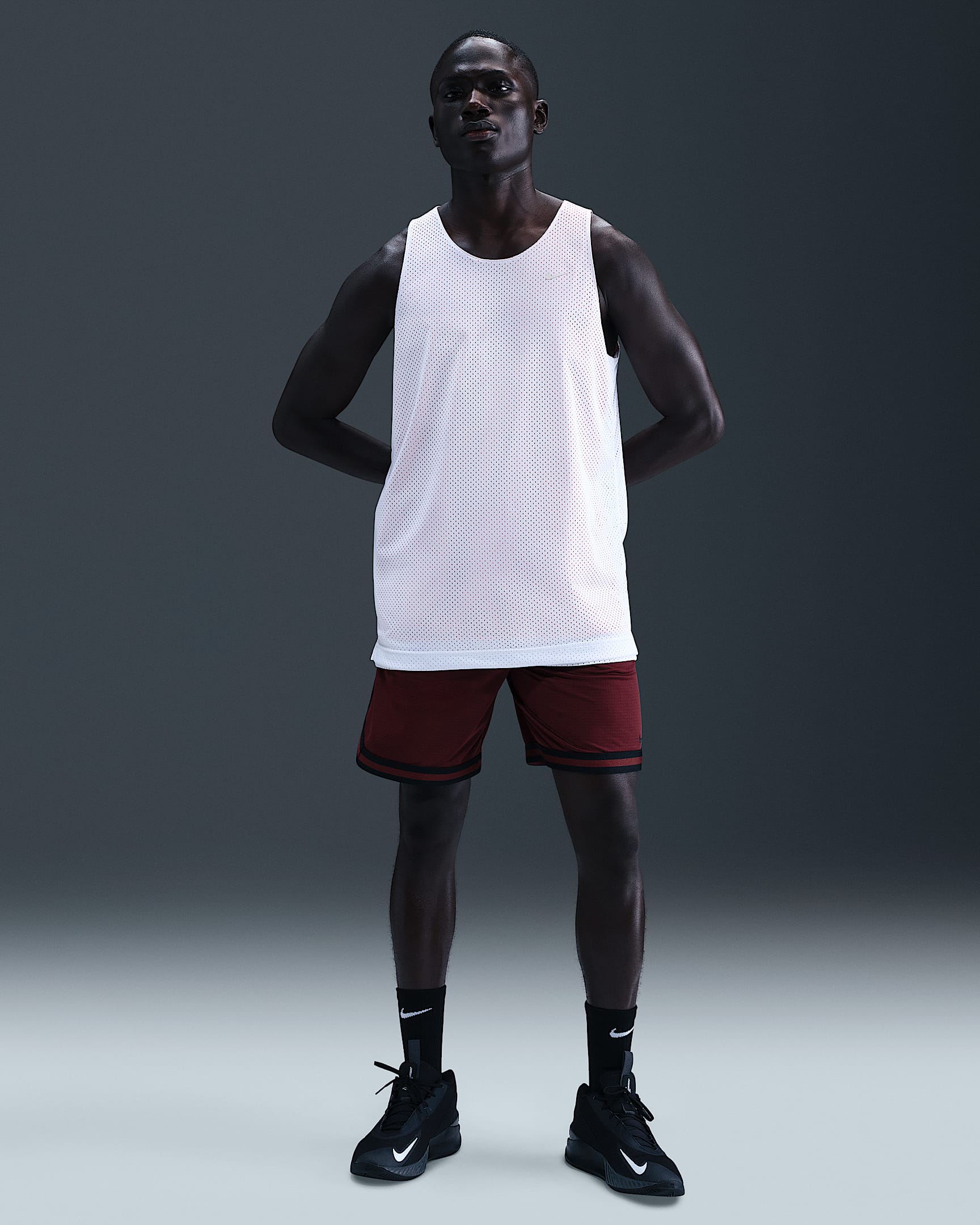 Nike DNA Men's Dri-FIT 8" Basketball Shorts - Dark Team Red/Black/Black