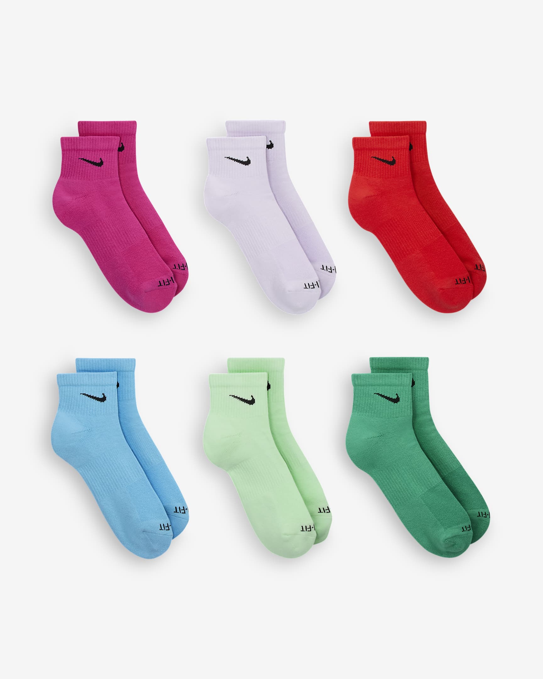 Nike Everyday Plus Cushioned Training Ankle Socks (6 Pairs). Nike.com