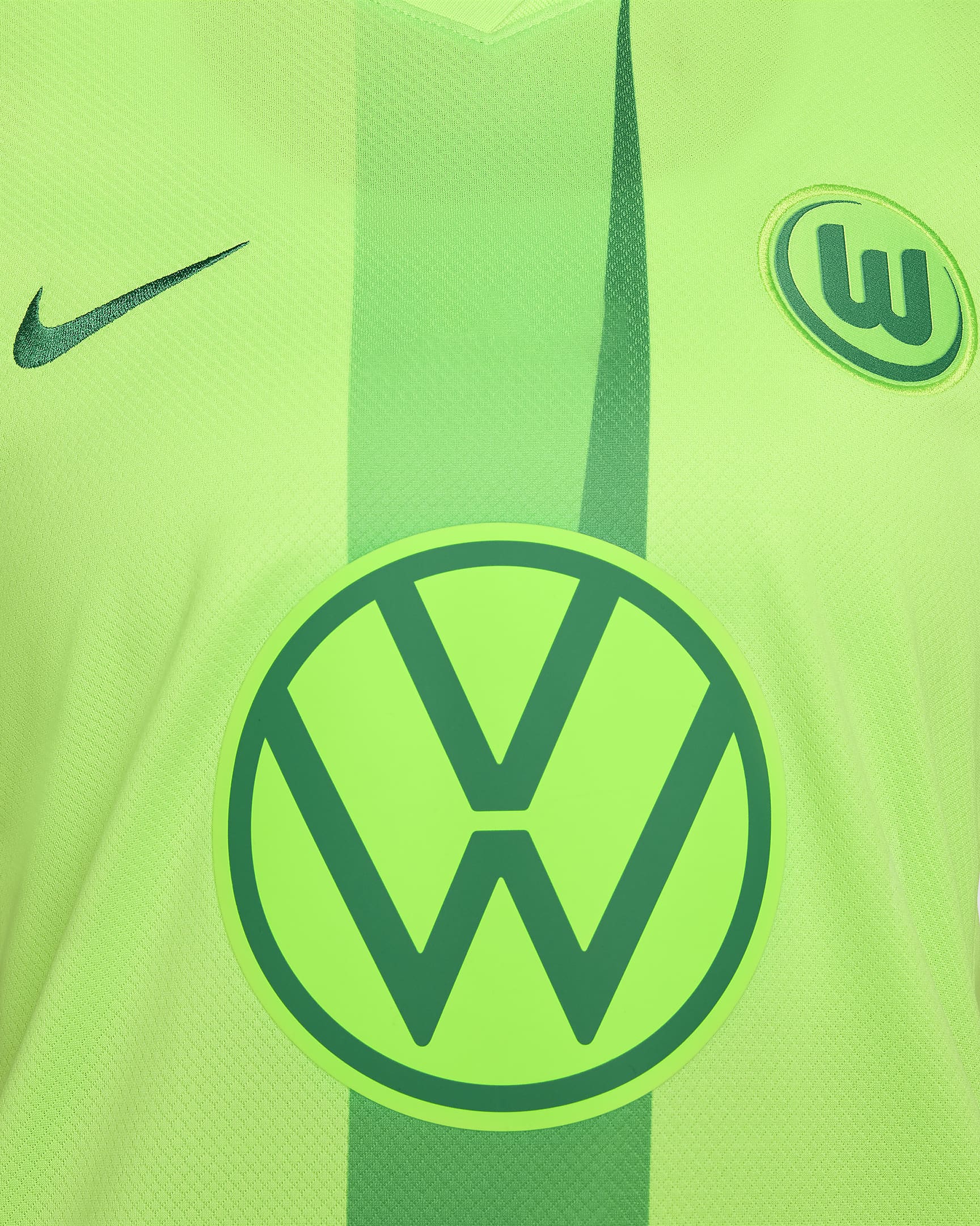 VfL Wolfsburg 2024/25 Stadium Home Women's Nike Dri-FIT Football Replica Shirt - Sub Lime/Lucky Green/Sub Lime