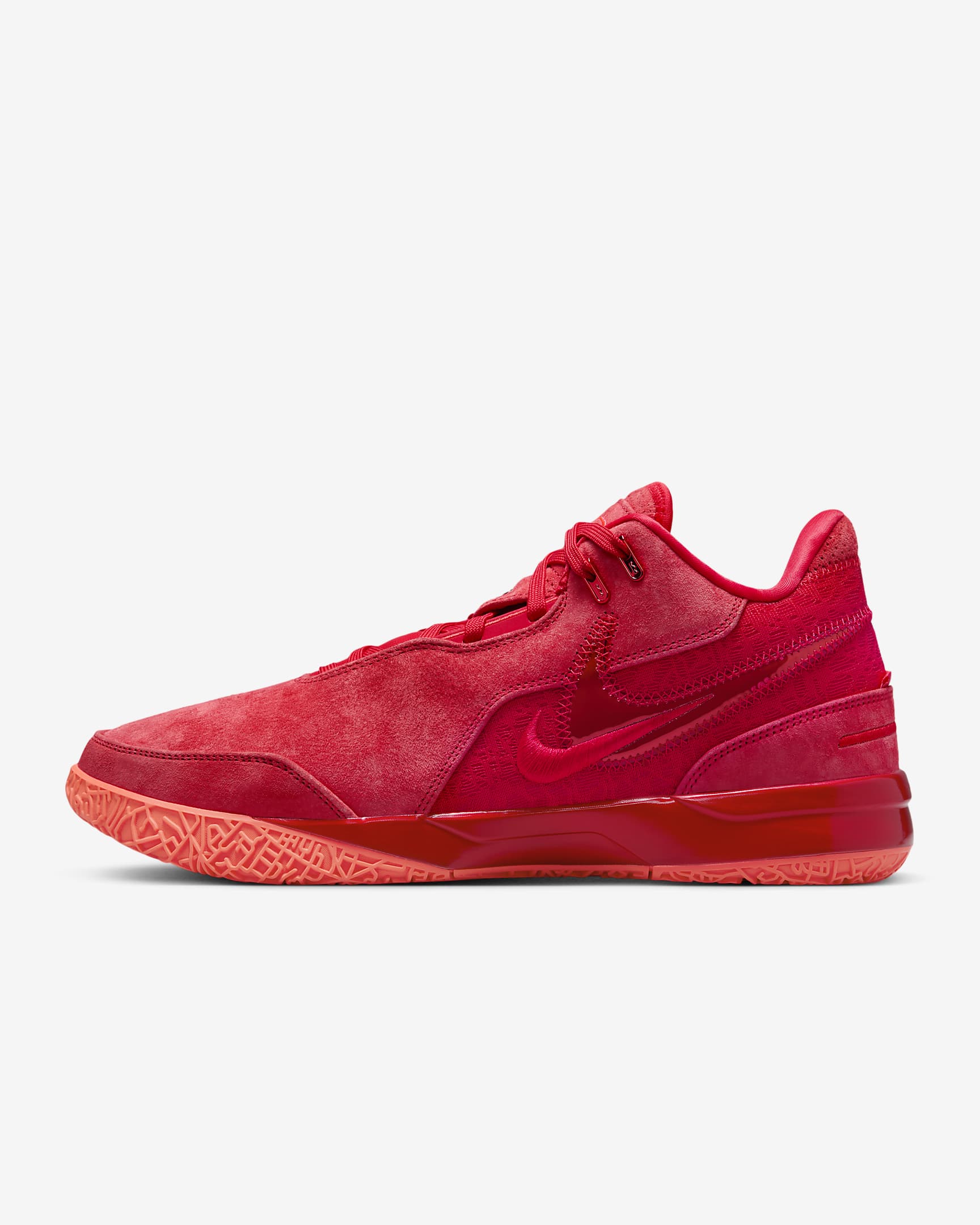 LeBron NXXT Gen AMPD EP Basketball Shoes - University Red/Bright Crimson