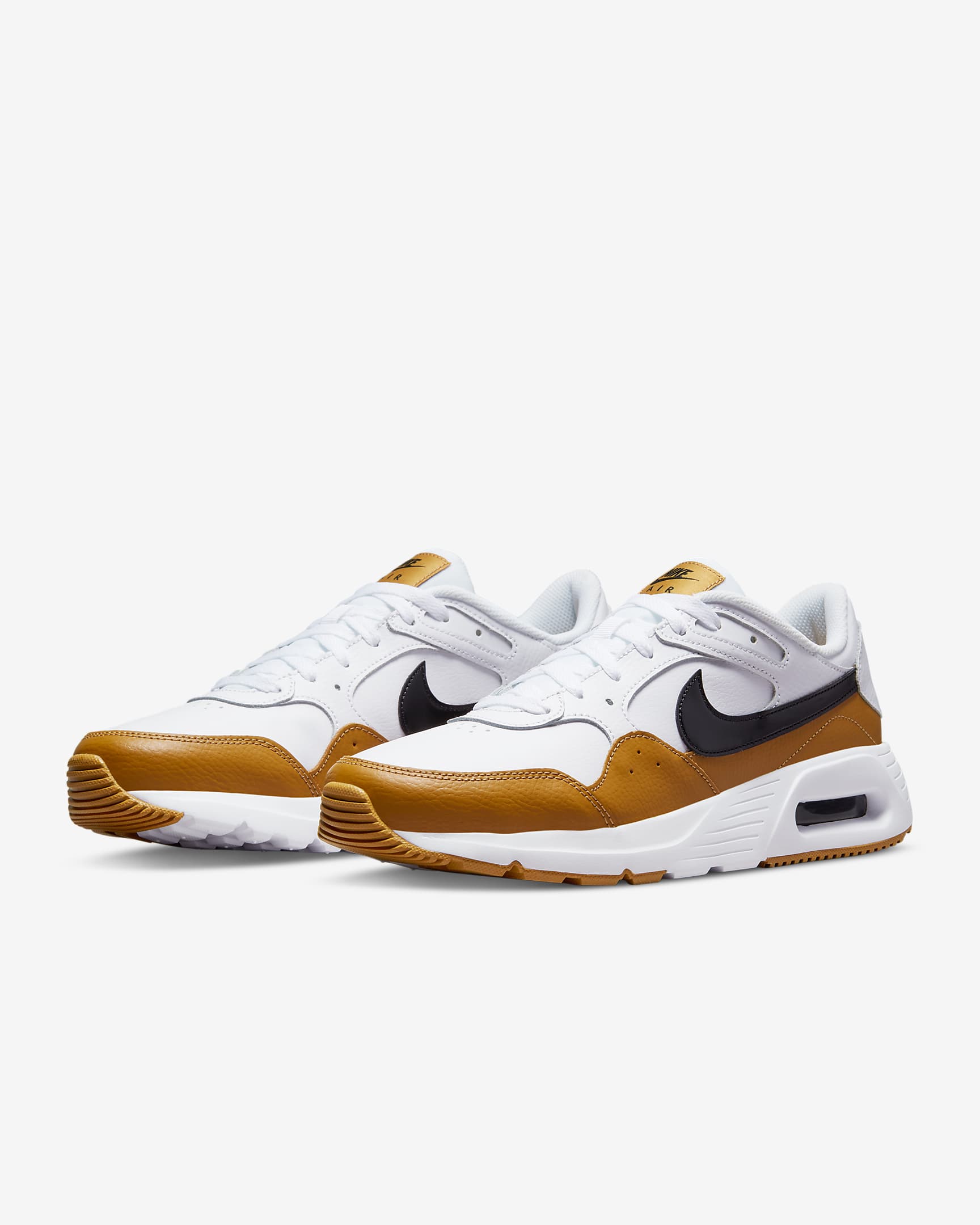 รองเท้าผู้ชาย Nike Air Max SC Leather - ขาว/Wheat/ดำ