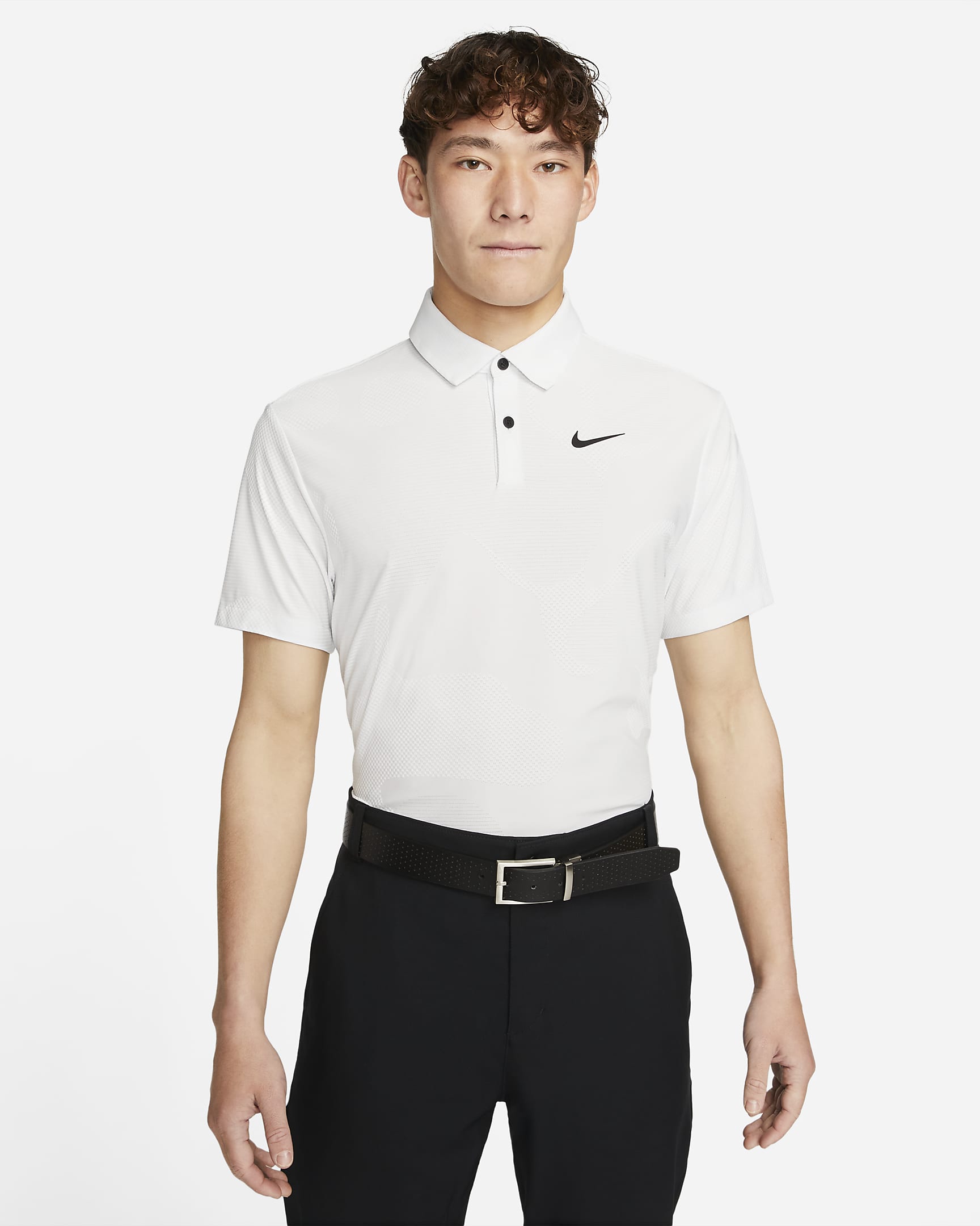 ナイキ Dri-FIT ADV ツアー メンズ カモ ゴルフポロ - サミットホワイト/ホワイト/ブラック