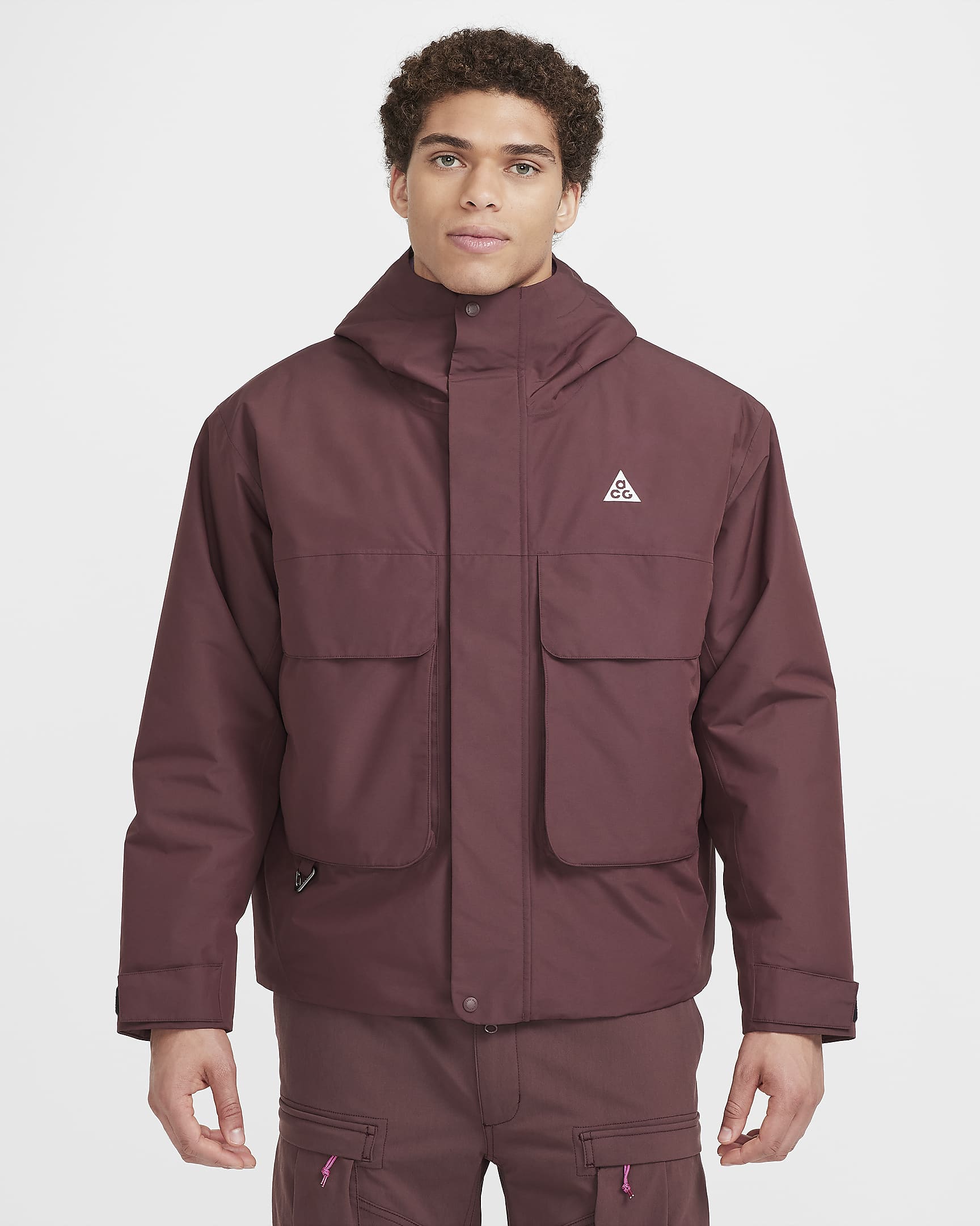 Nike ACG PrimaLoft® 'Skull Peak' Men's Storm-FIT Jacket - Burgundy Crush/Beyond Pink/Black/Summit White