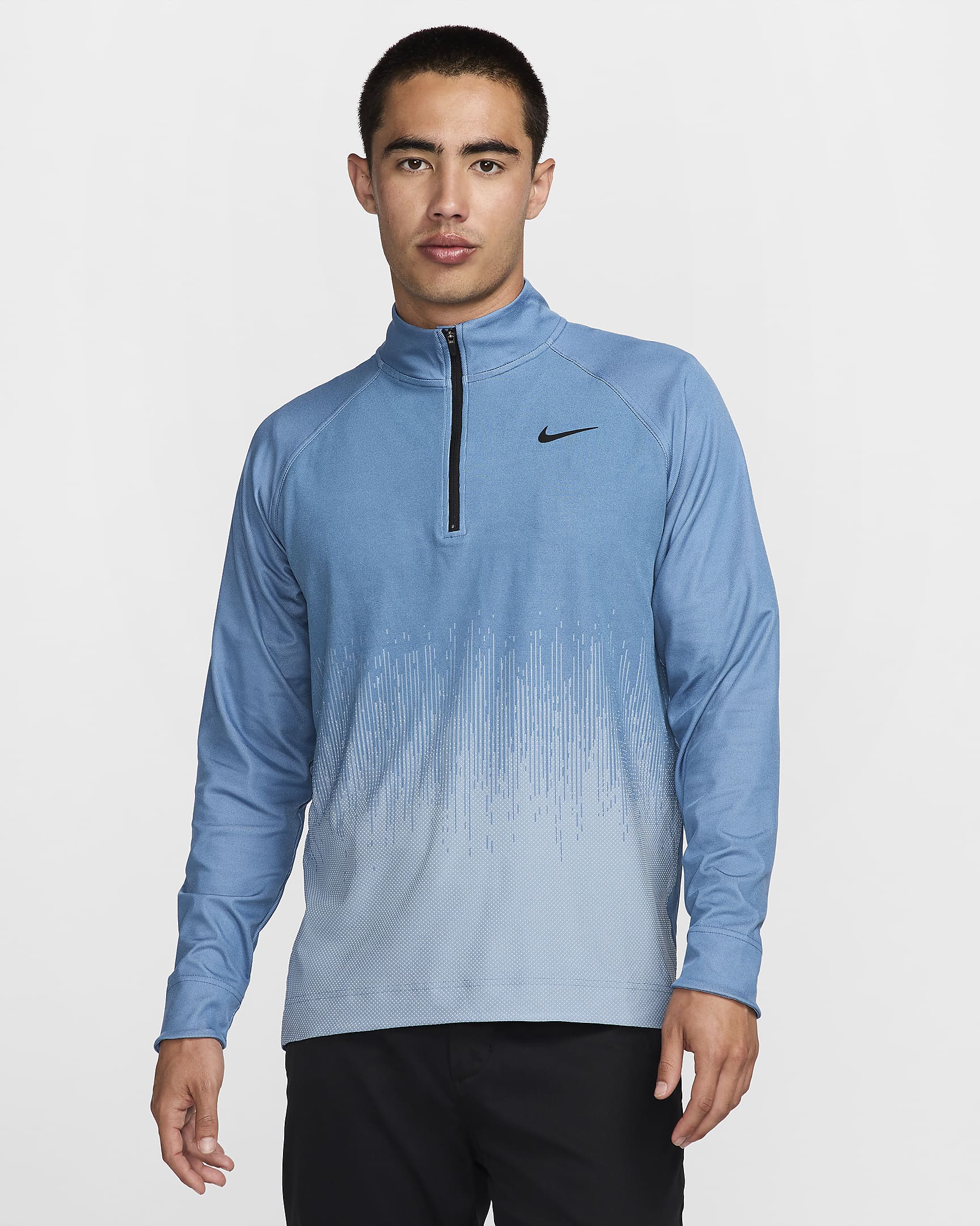 Haut de golf à demi-zip Dri-FIT ADV Nike Tour pour homme - Aegean Storm/Glacier Blue/Noir