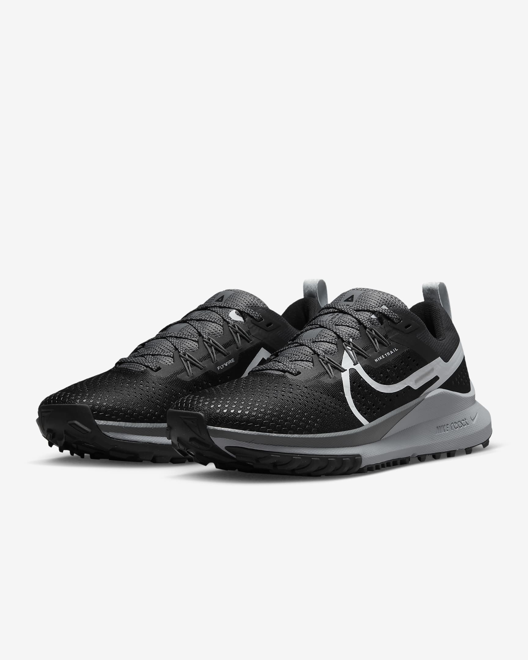 Nike Pegasus Trail 4 Women's Trail Running Shoes - Black/Dark Grey/Wolf Grey/Aura