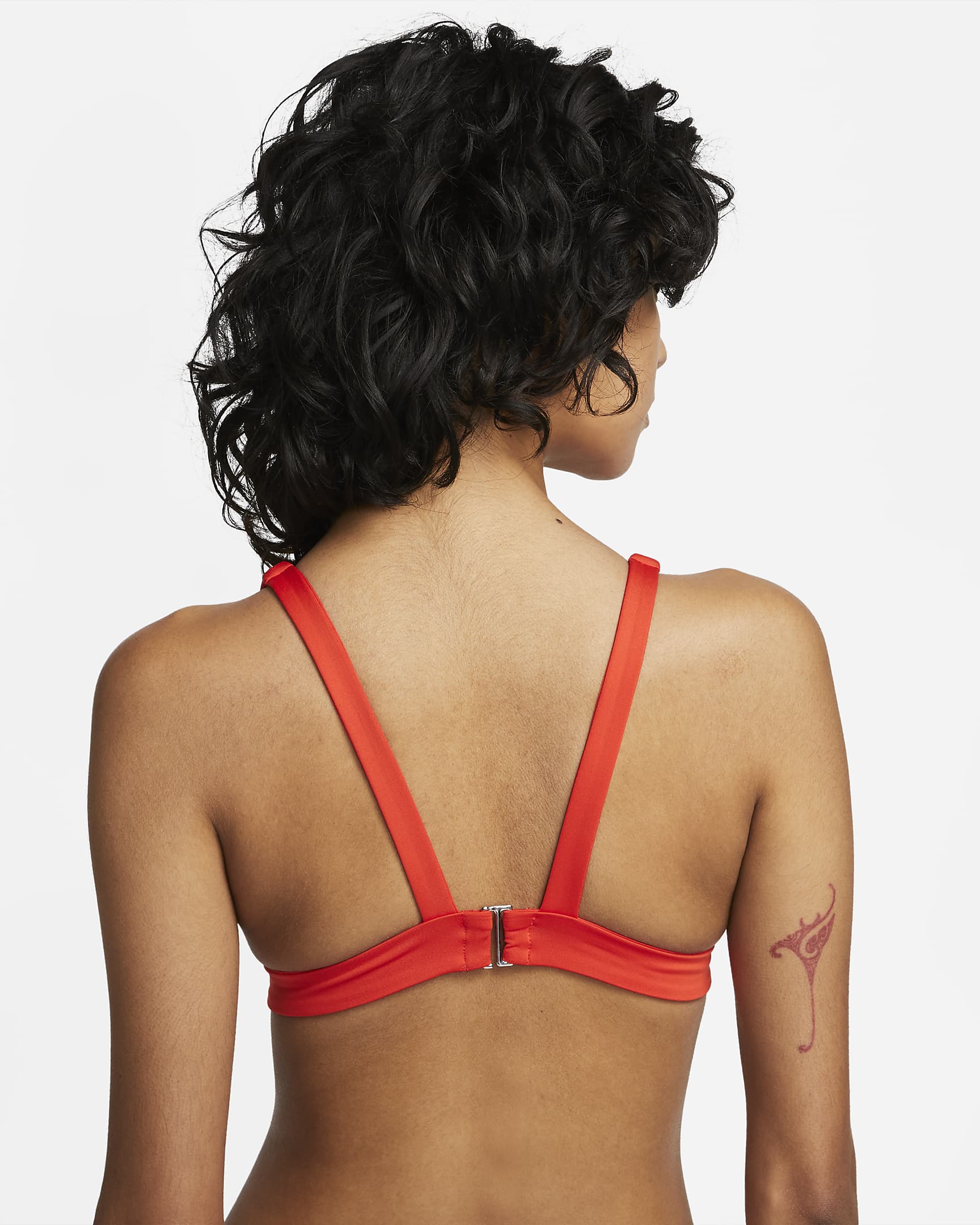 Top de bikini Bralette Nike Essential para mujer - Rojo picante