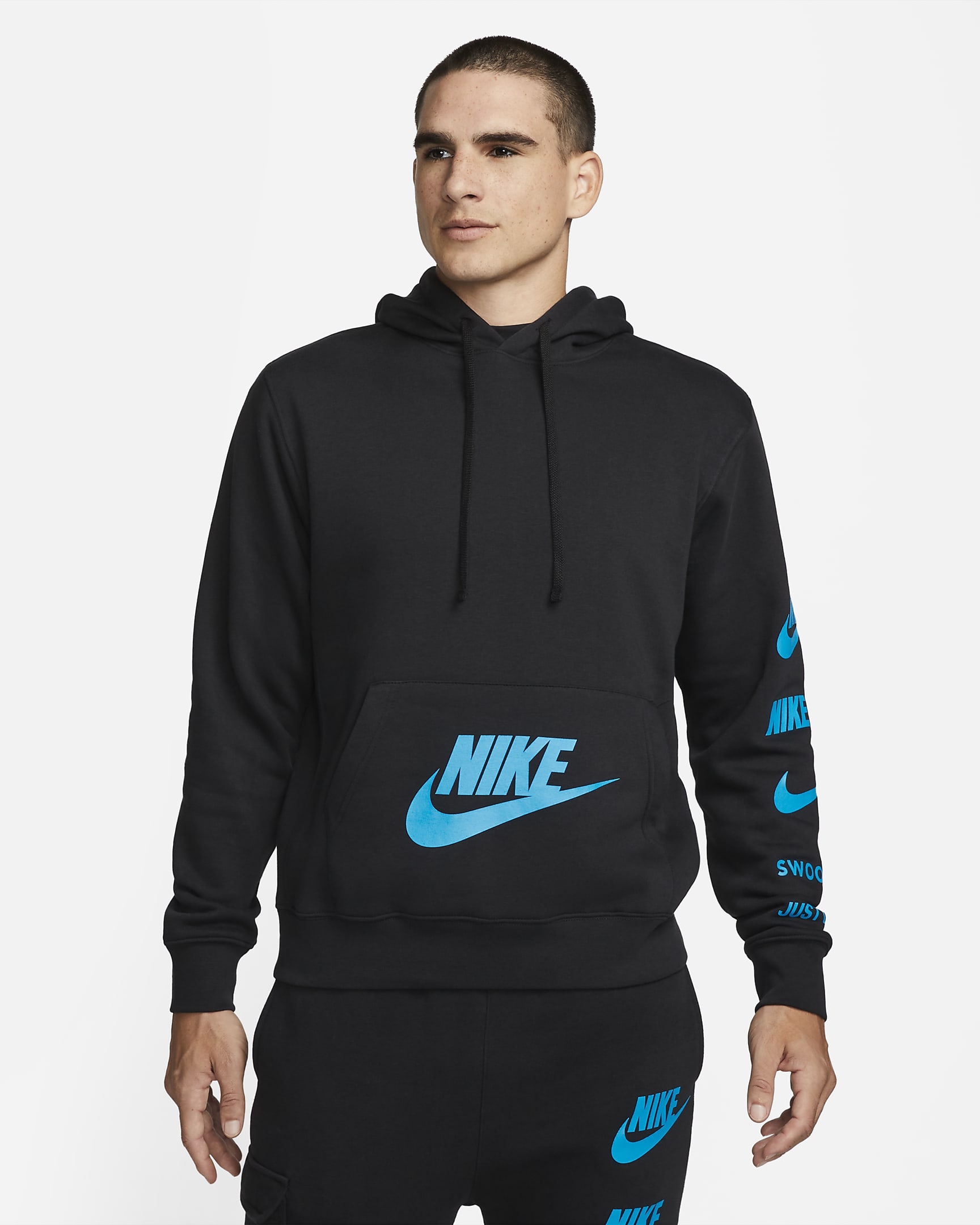 Nike Sportswear Standard Issue Men's Fleece Pullover Hoodie. Nike UK