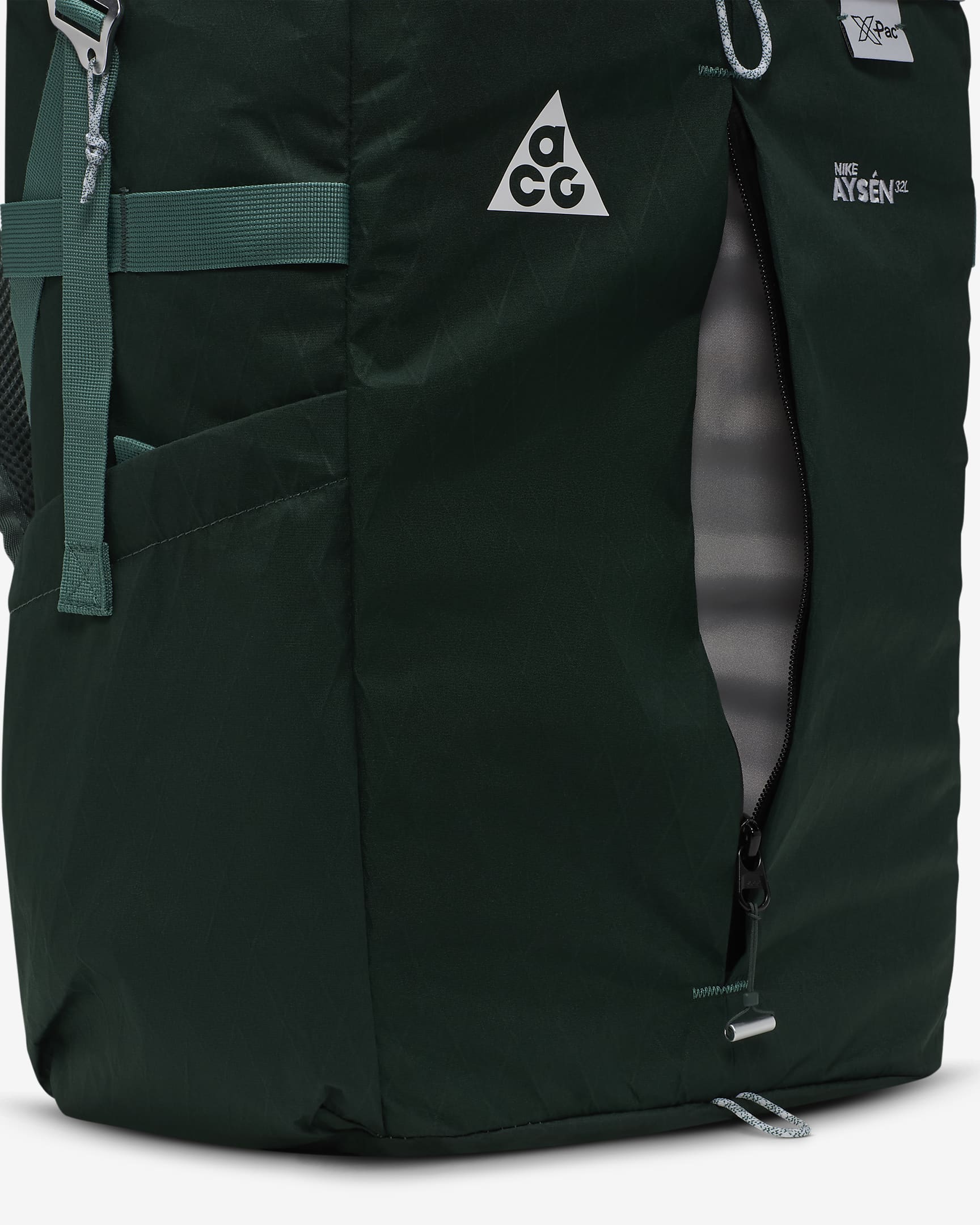 Mochila Nike ACG Aysén (32 L) - Verde vintage/Mena de hierro claro/Blanco