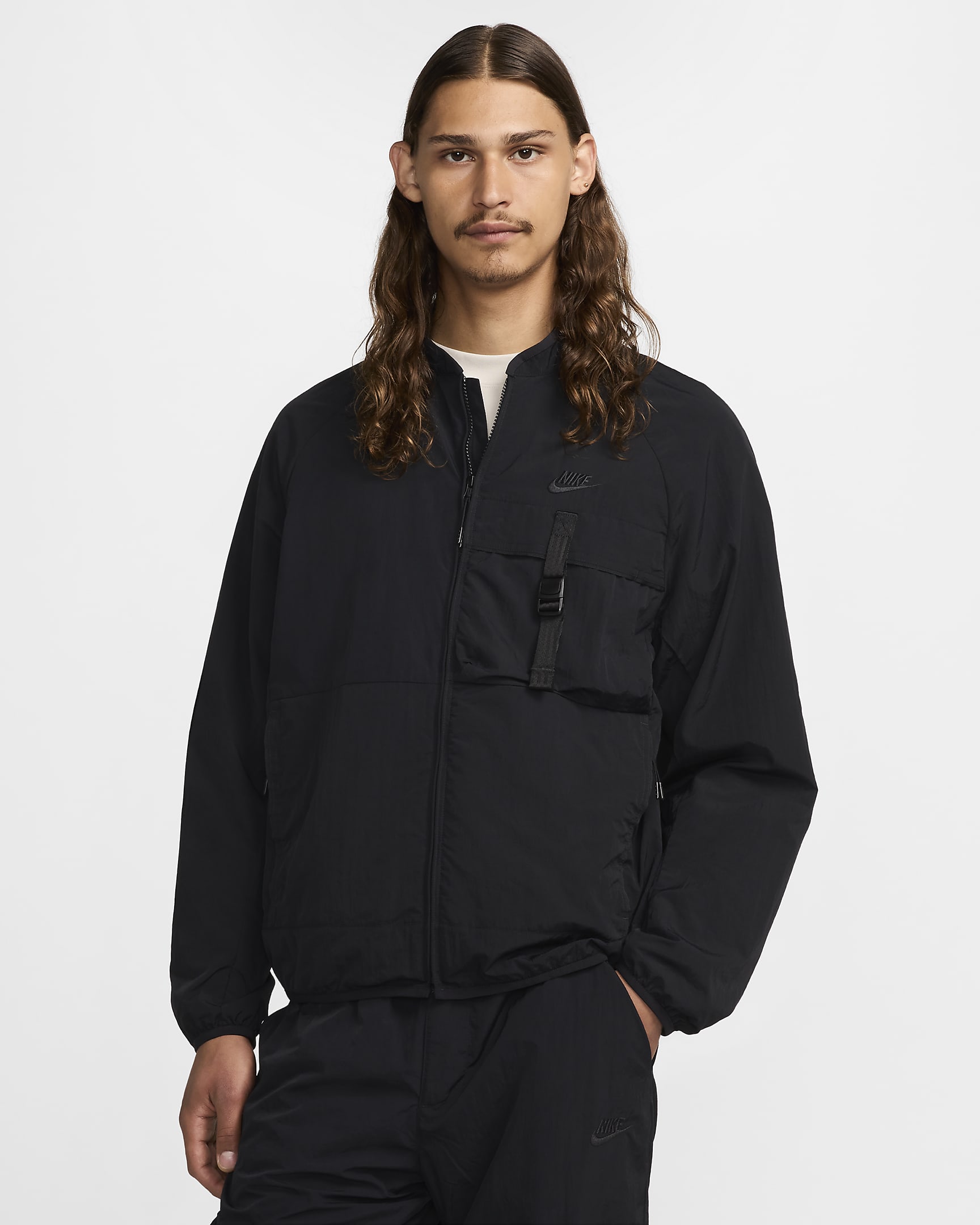 Nike Tech Men's Woven Jacket - Black/Black