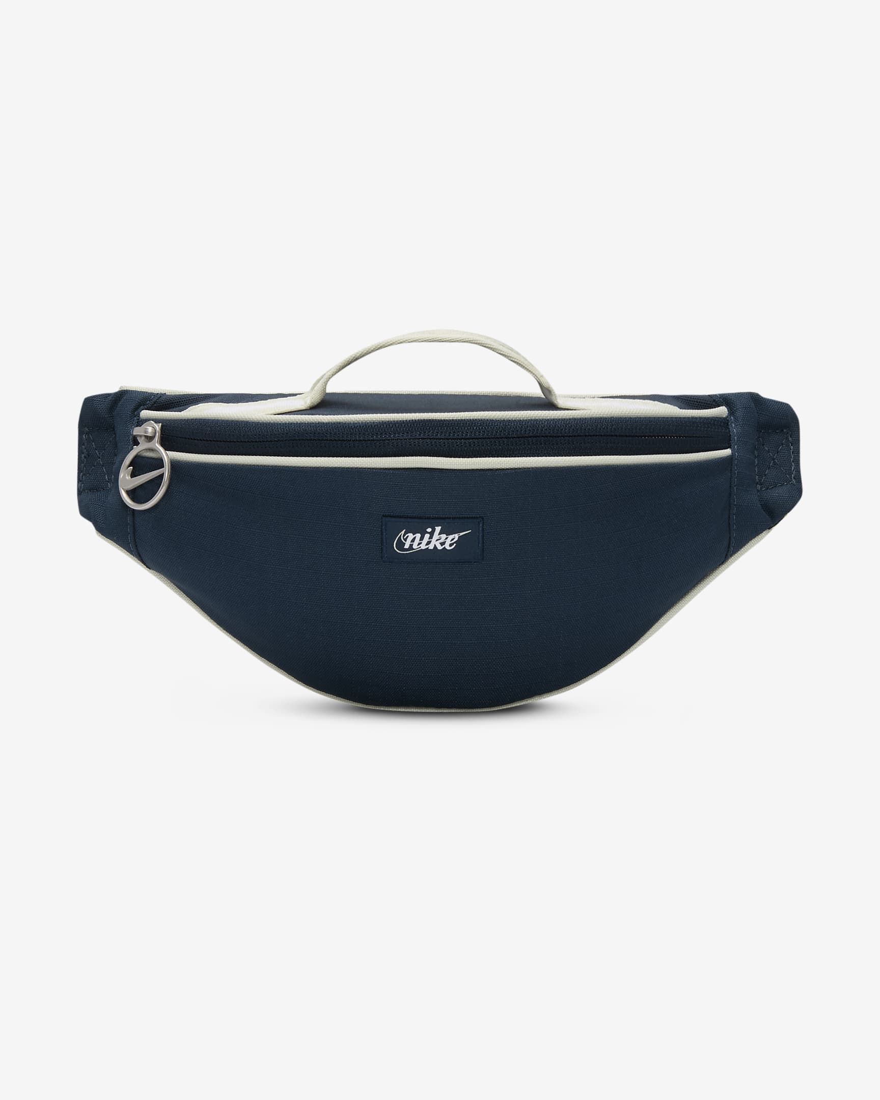 Nike Heritage Retro-Gürteltasche (klein, 1 l) - Armory Navy/Sea Glass/Weiß