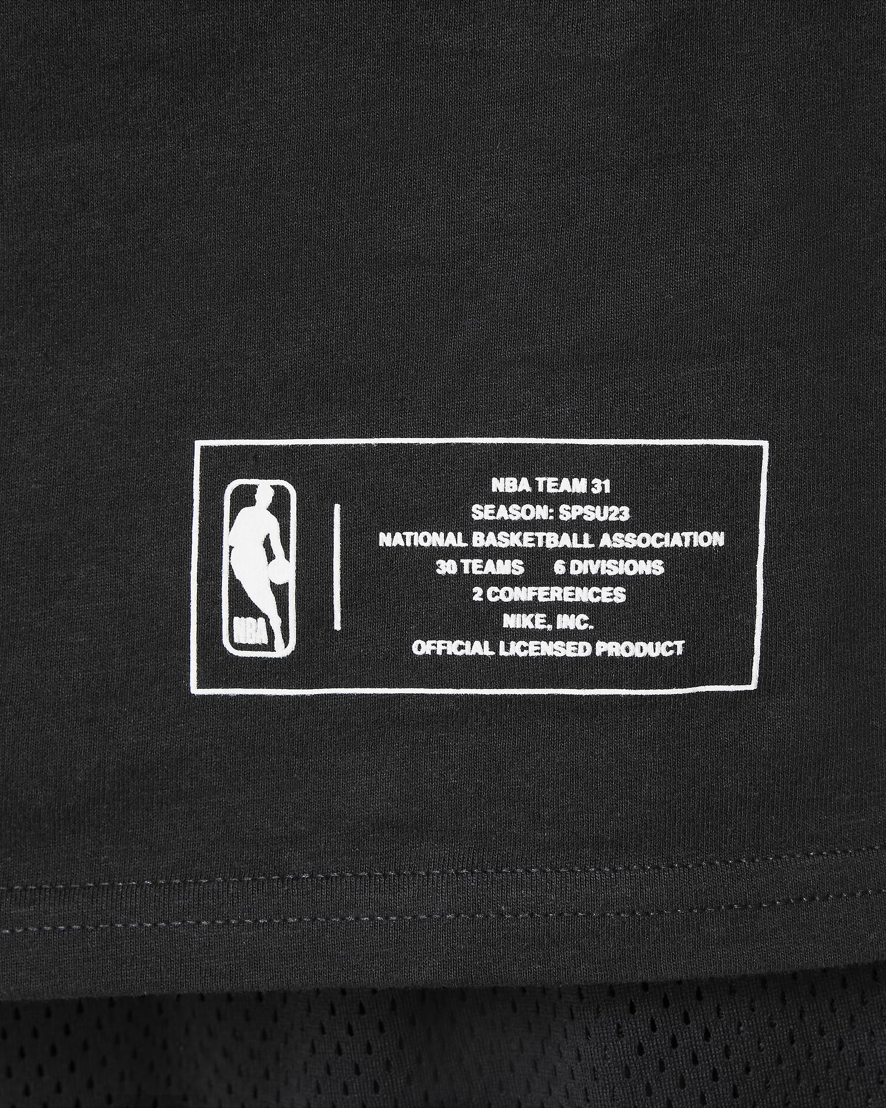 Team 31 Essential Older Kids' (Boys') Nike NBA T-Shirt - Black