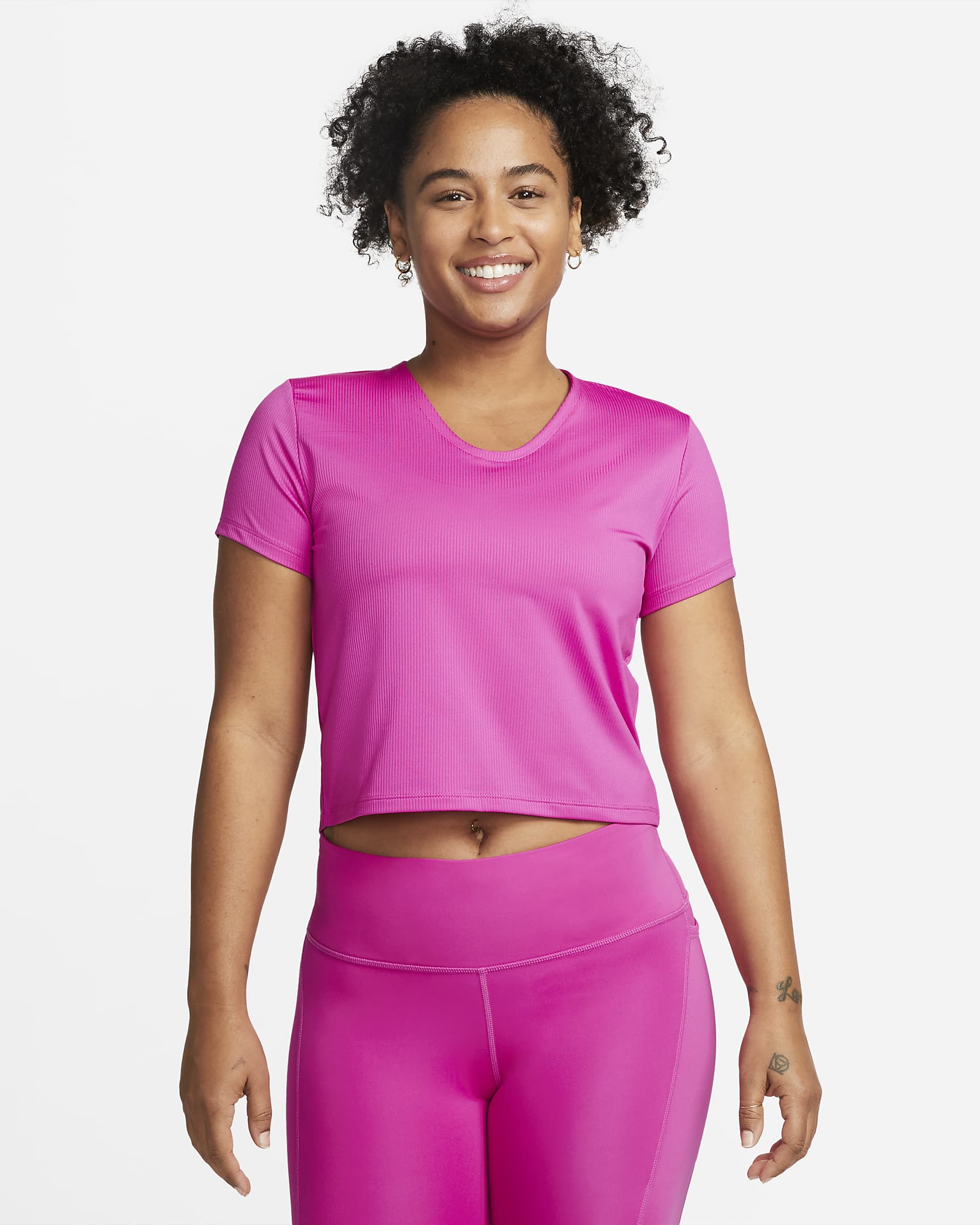 Nike DriFIT Women's Ribbed ShortSleeve Running Top. Nike UK