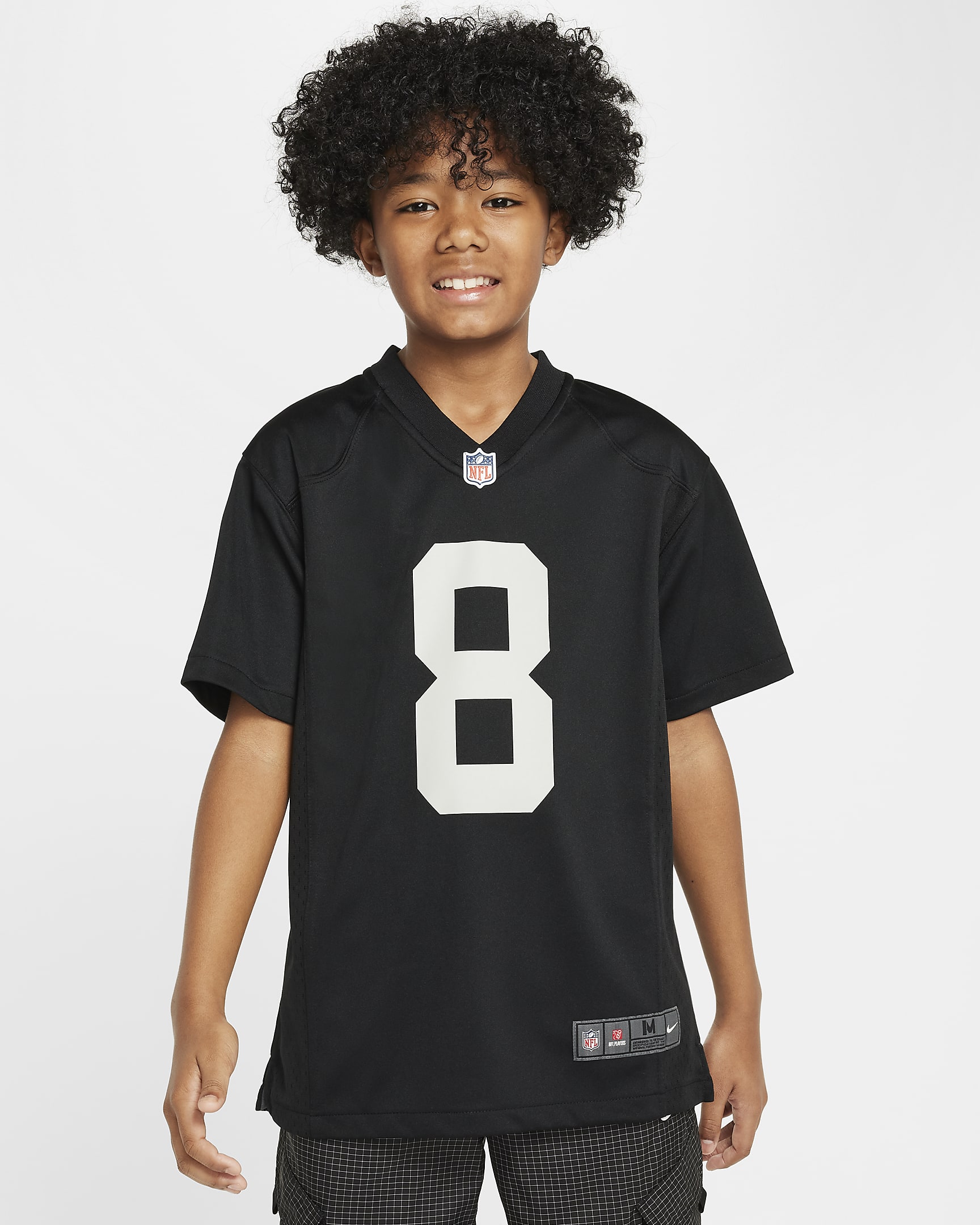 Joshua Jacobs Las Vegas Raiders Older Kids' Nike NFL Game Jersey - Black