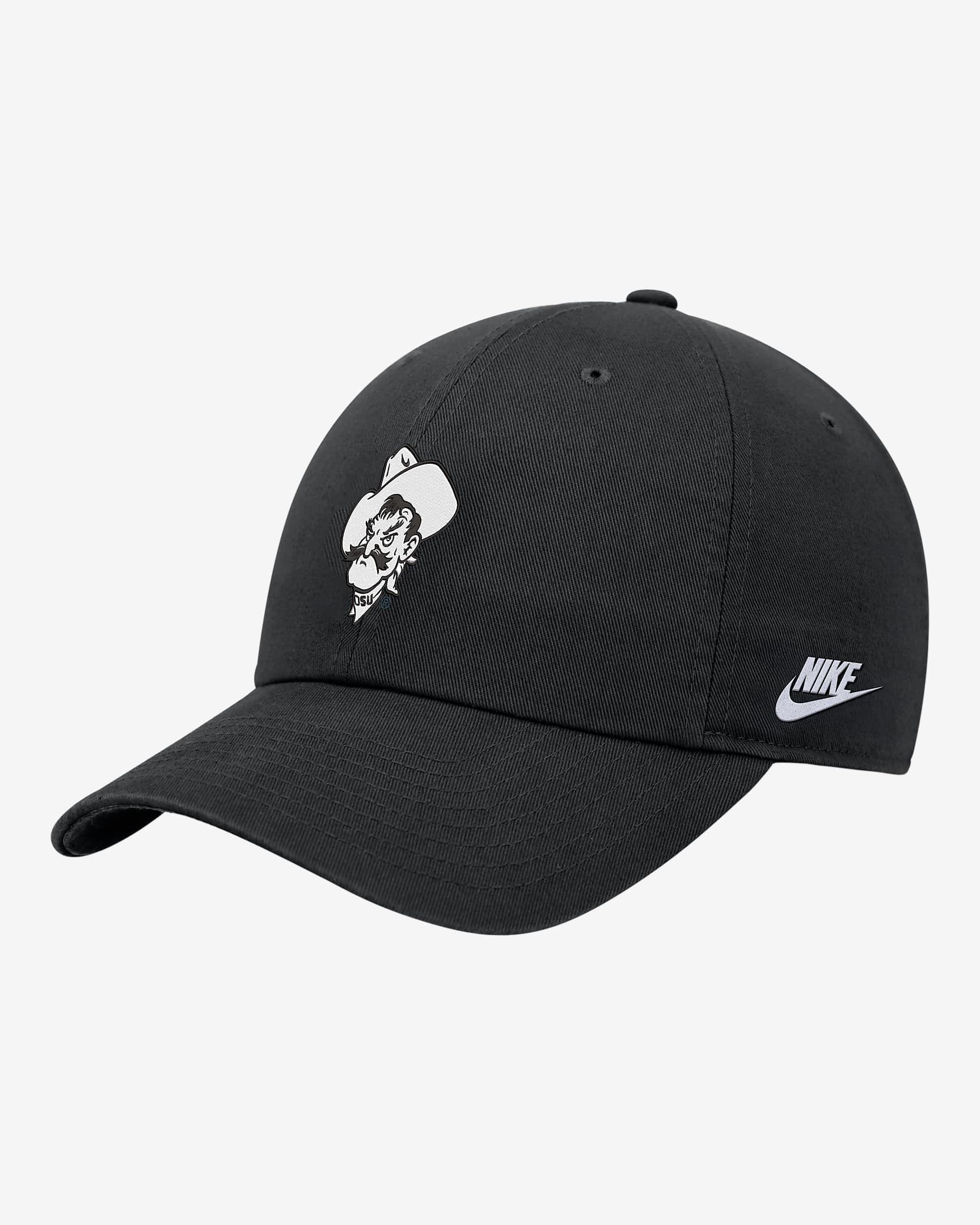 Oklahoma State Nike College Cap - Black