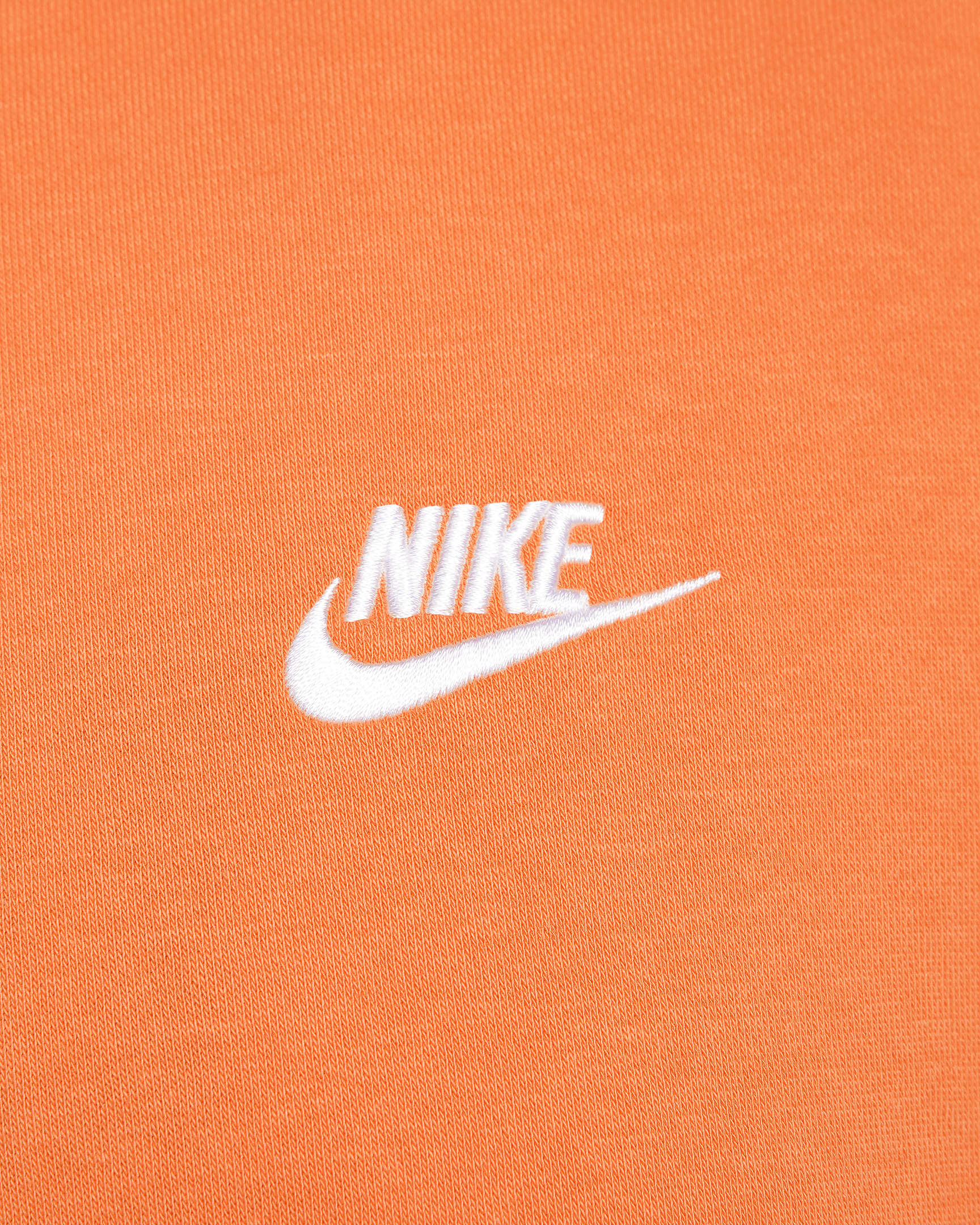 Nike Sportswear Club Fleece Pullover Hoodie - Bright Mandarin/Bright Mandarin/White