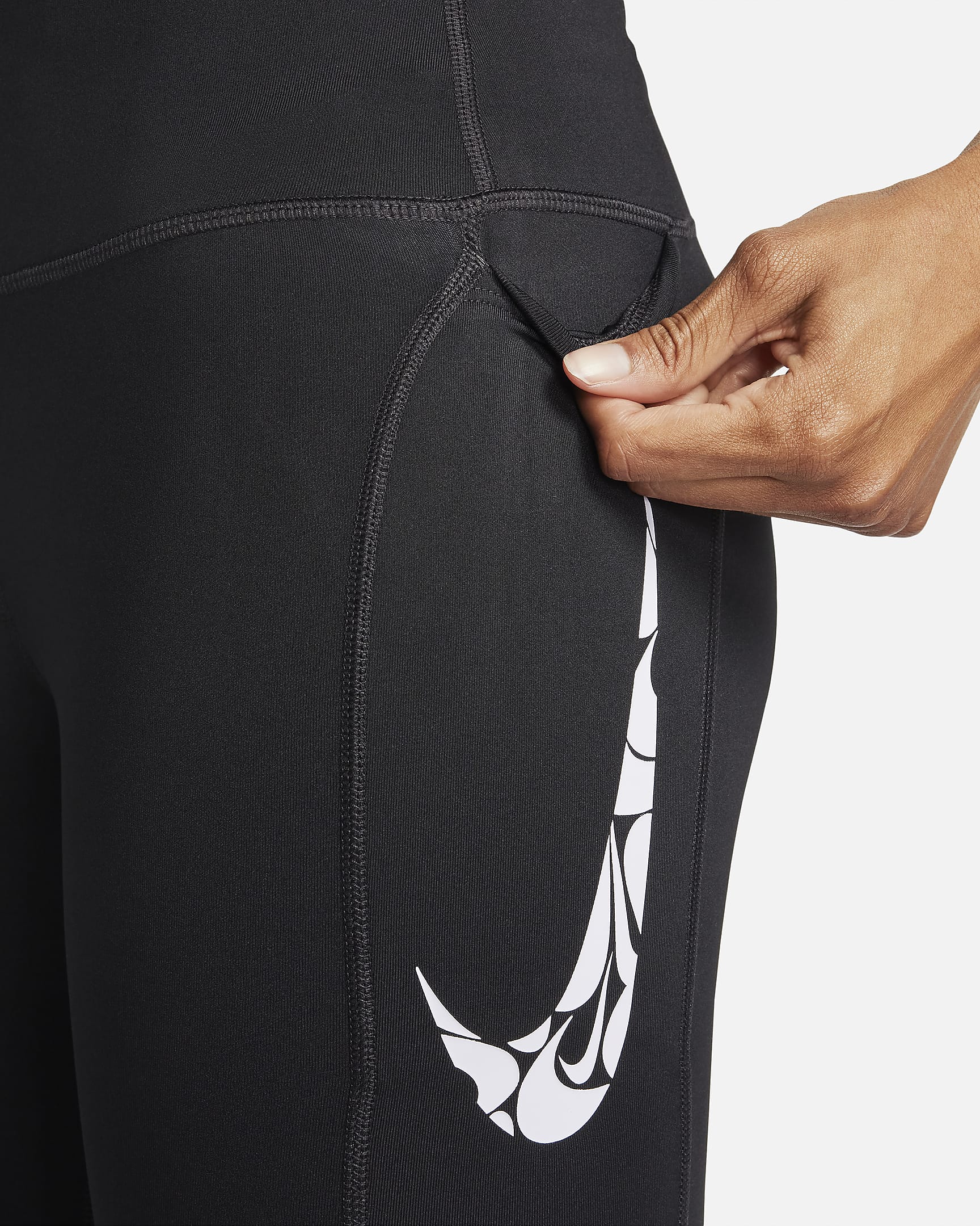 Nike Fast Women's MidRise 7/8 Running Leggings with Pockets. Nike LU
