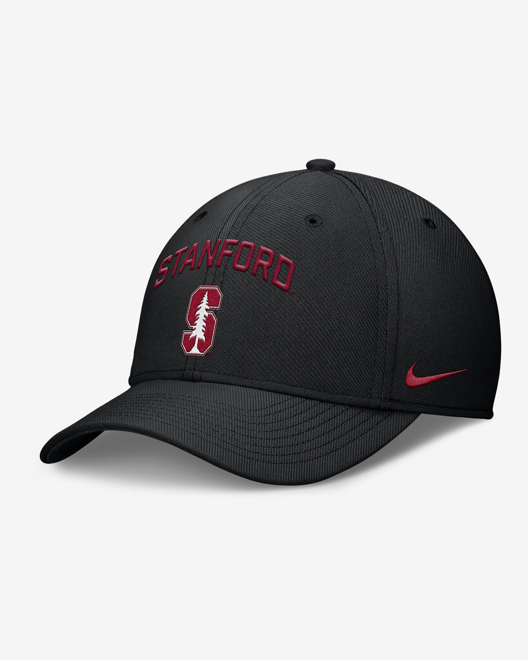 Stanford On-Field Rise Swoosh Men's Nike Dri-FIT College Hat - Black