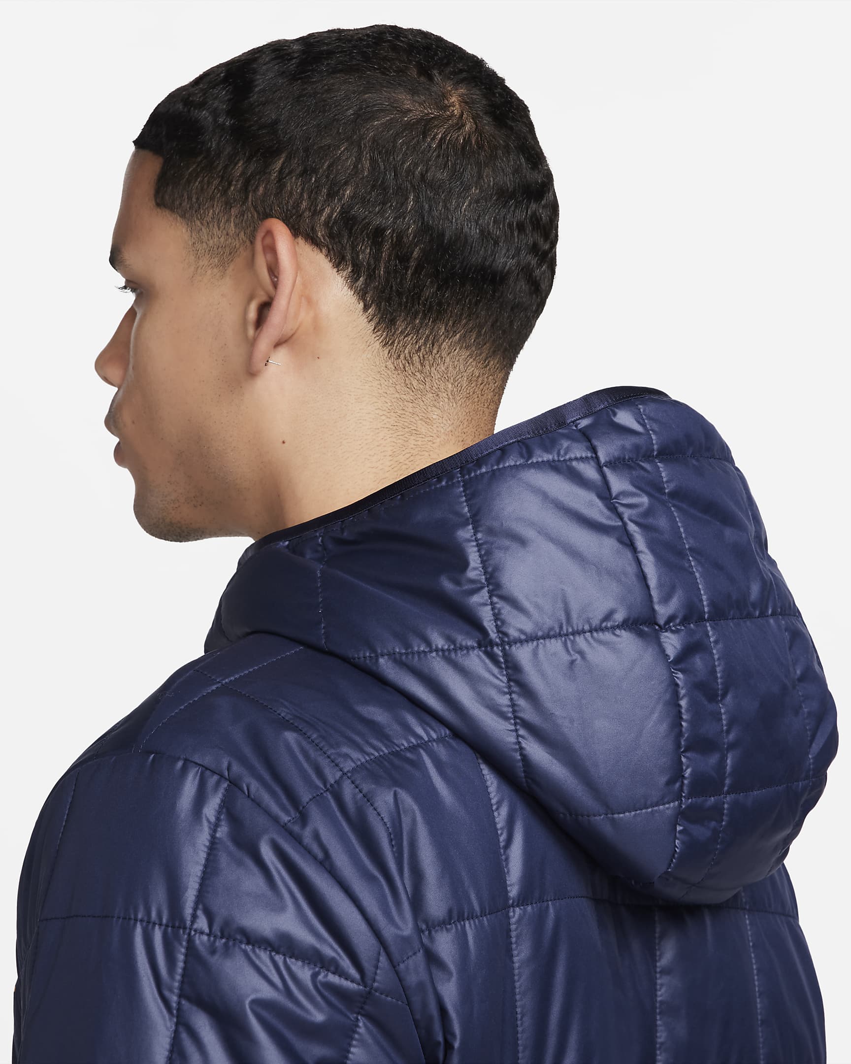 Paris Saint-Germain Men's Nike Fleece-Lined Hooded Jacket. Nike BG
