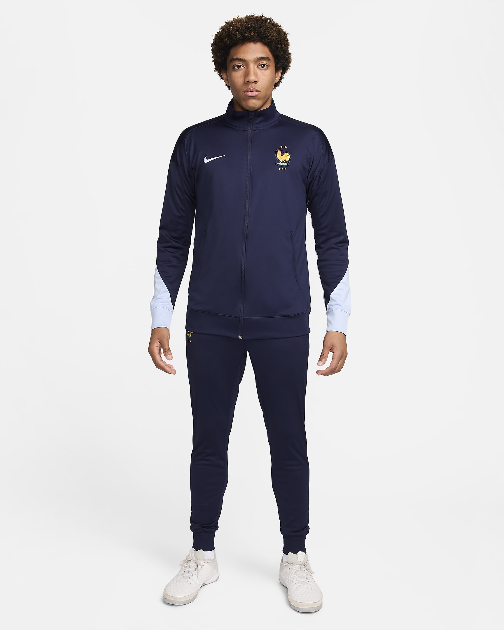 FFF Strike Nike Dri-FIT knit voetbaltrainingspak voor heren - Blackened Blue/Cobalt Bliss/Cobalt Bliss