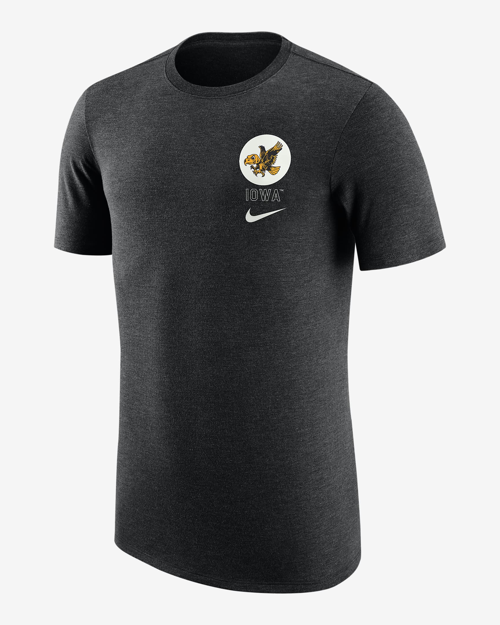 Iowa Men's Nike College Crew-Neck T-Shirt - Black