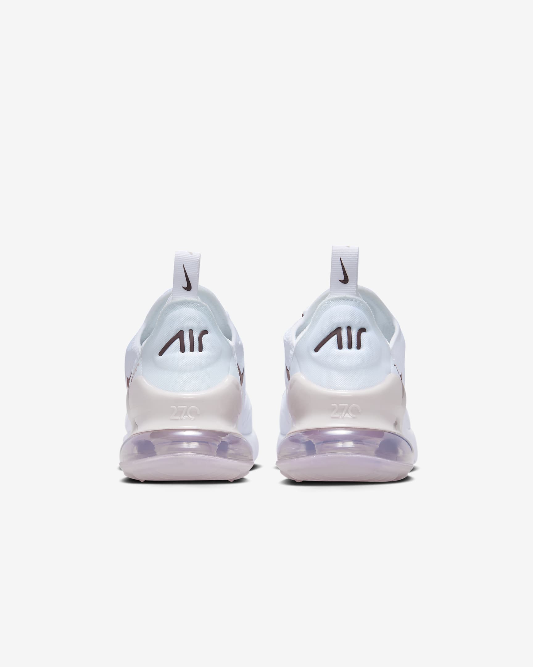 Nike Air Max 270 sko til store barn - Hvit/Platinum Violet/Burgundy Crush