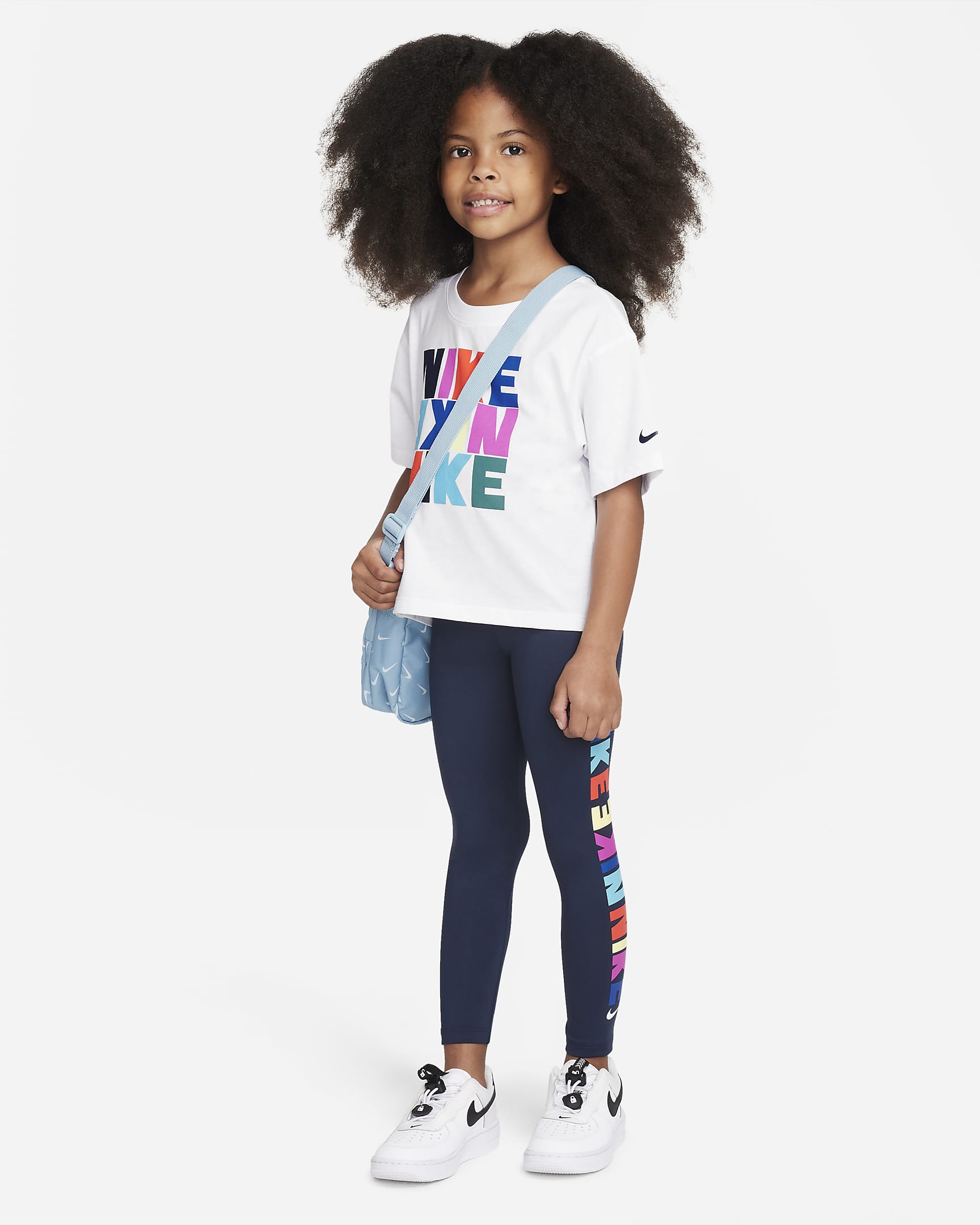 Nike Block Leggings Younger Kids' Leggings. Nike LU