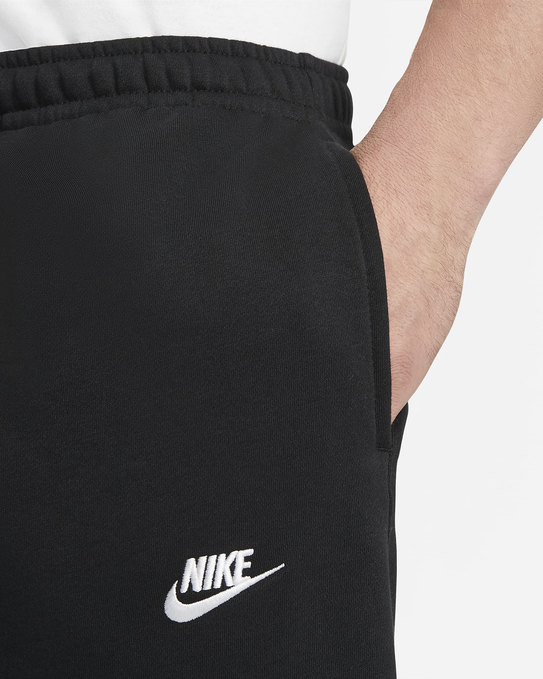 Nike Sportswear Club Fleece Men's Trousers - Black/Black/White