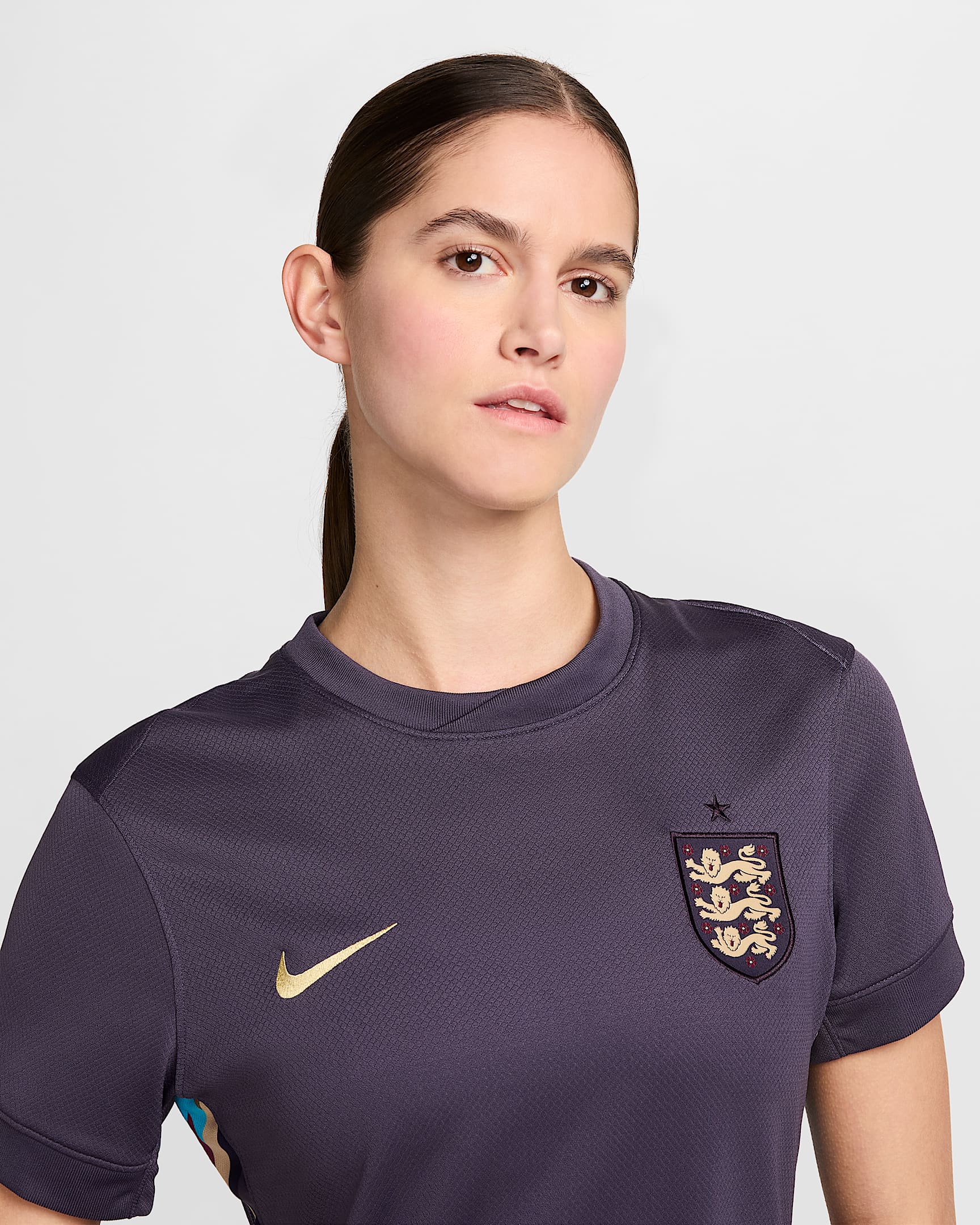 Maglietta Donna Inghilterra Calcio – Bianca In Cotone – Taglia XS