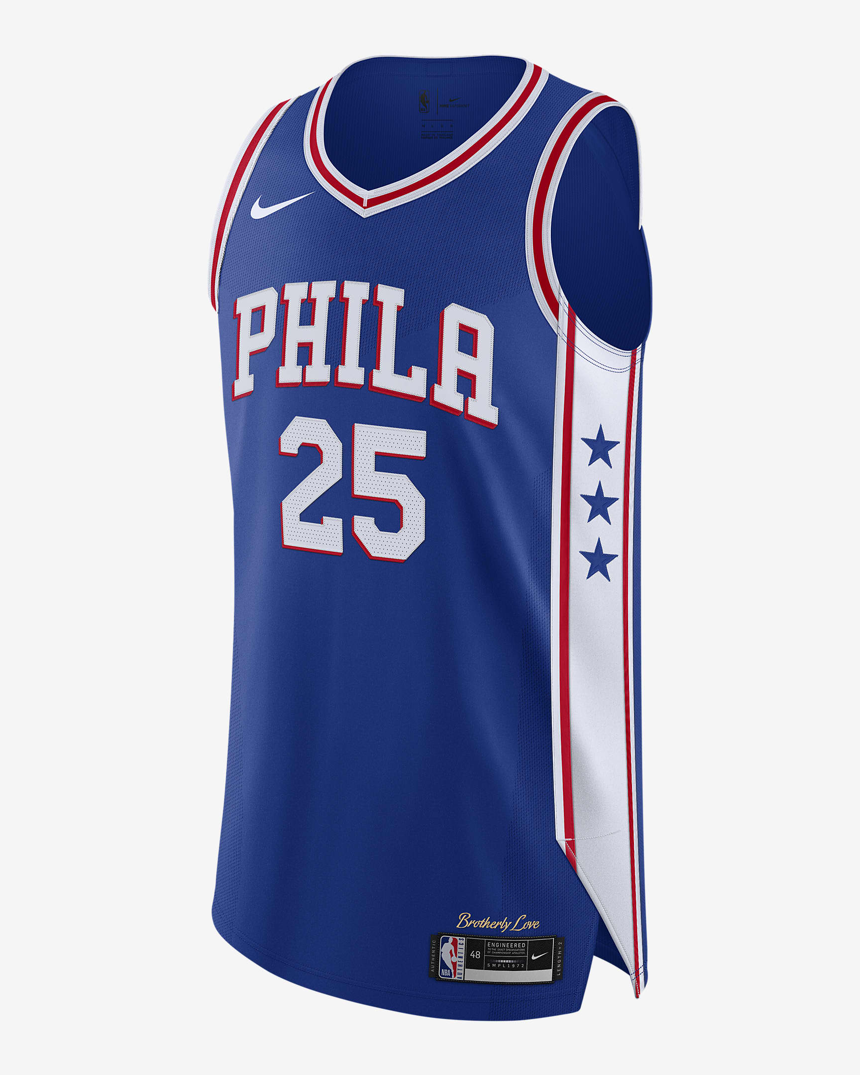 Ben Simmons 76ers Icon Edition 2020 Men's Nike NBA Authentic Jersey ...