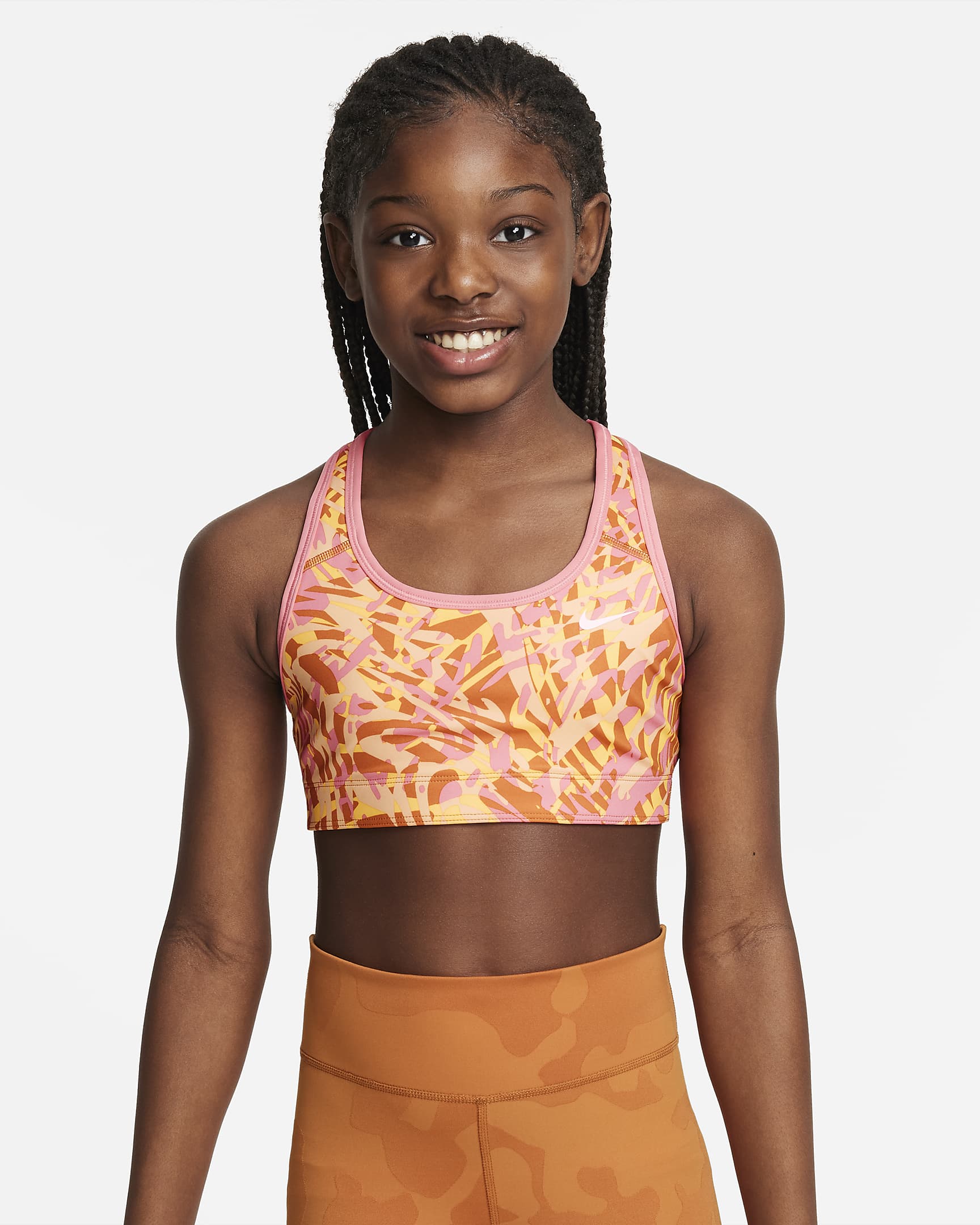 Nike Swoosh Older Kids' (Girls') Reversible Sports Bra. Nike AU