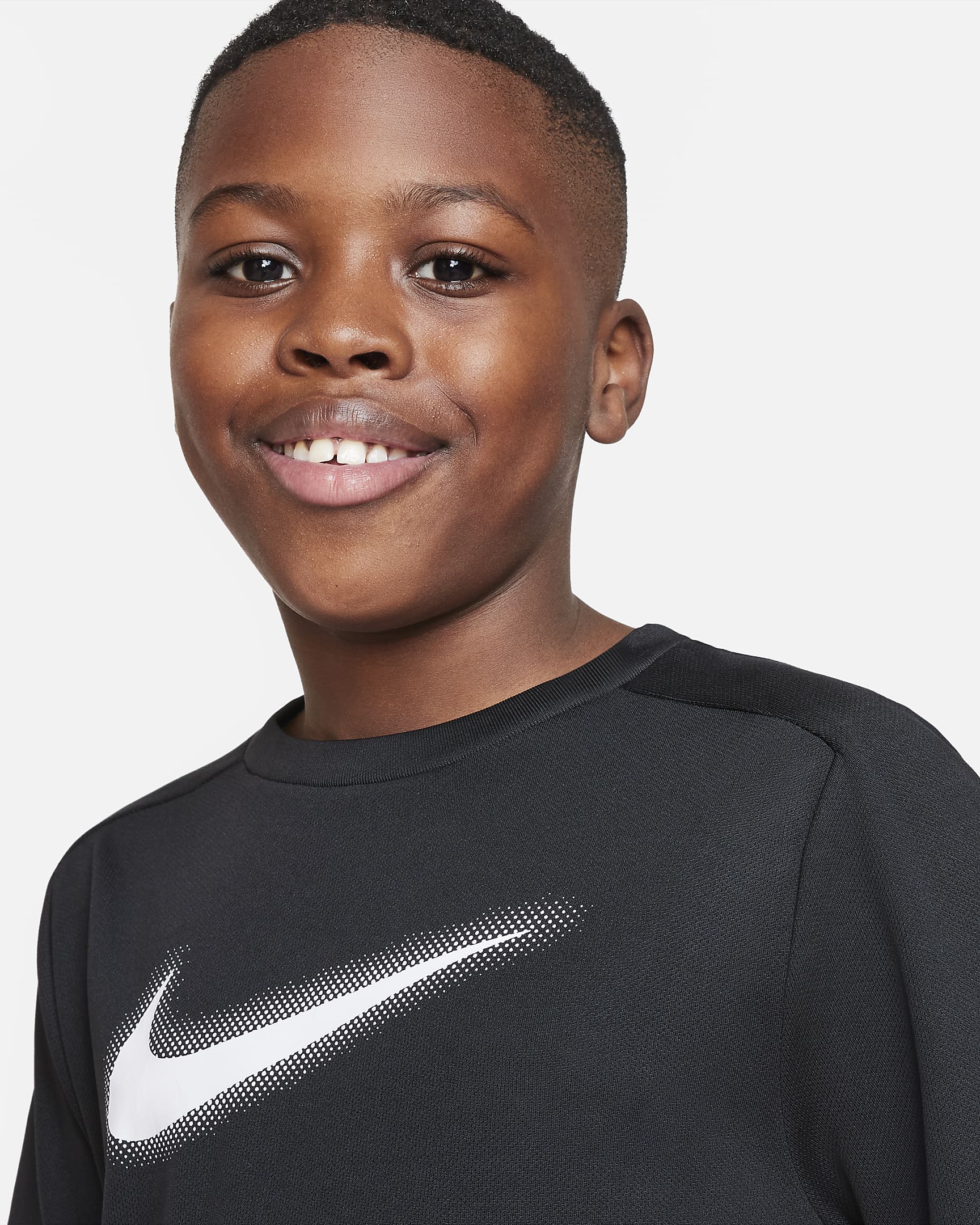 Nike DriFIT Icon Older Kids' (Boys') Graphic Training Top (Extended