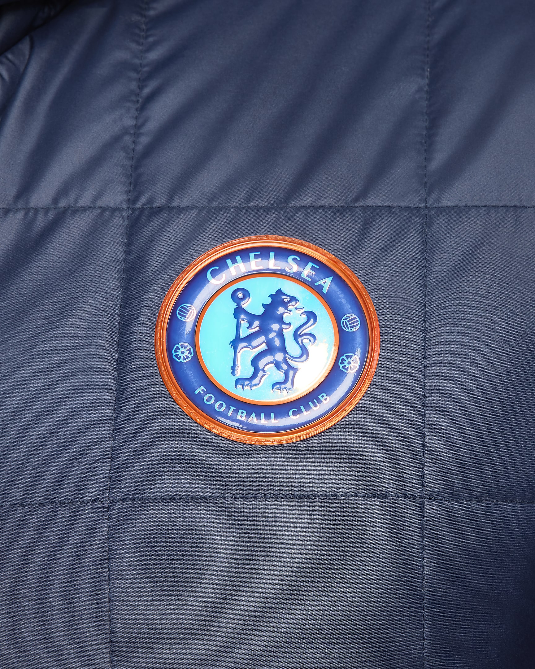 Chelsea F.C. Men's Nike Fleece-Lined Hooded Jacket - Obsidian/White