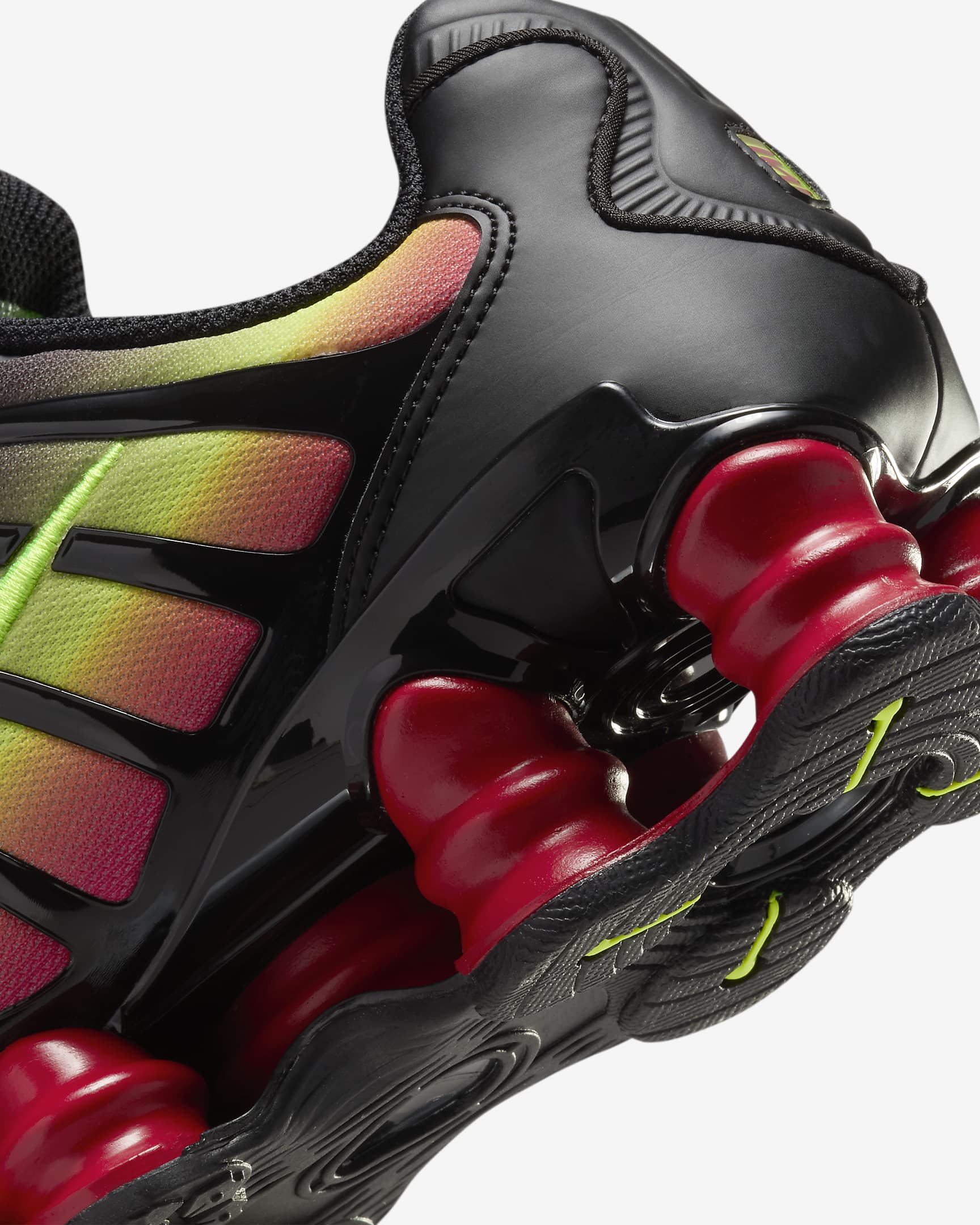 Nike Shox TL Shoes - Black/Volt/Fire Red/Black