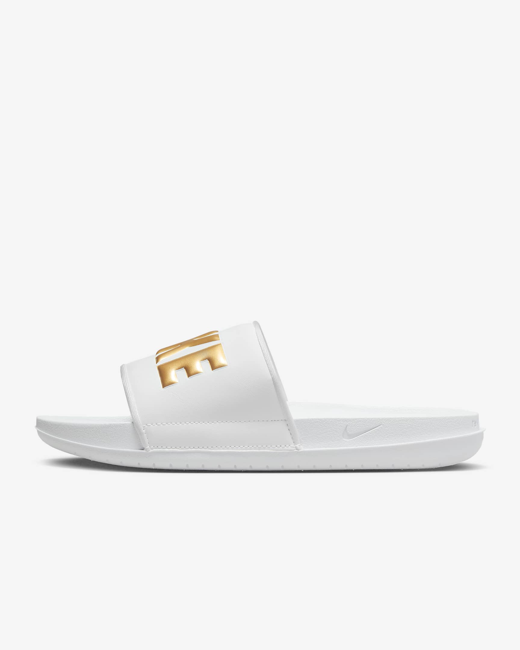 Nike Offcourt Women's Slides - White/White/Metallic Gold