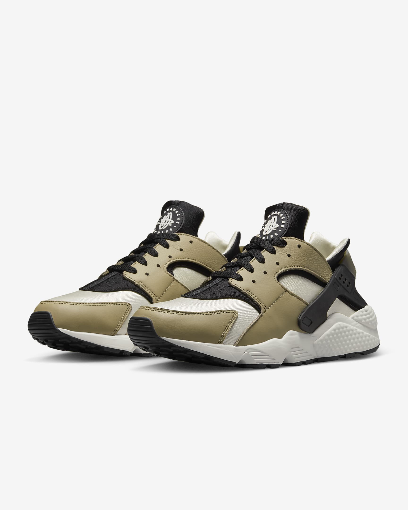 Calzado para hombre Nike Air Huarache - Negro/Fantasma/Caqui