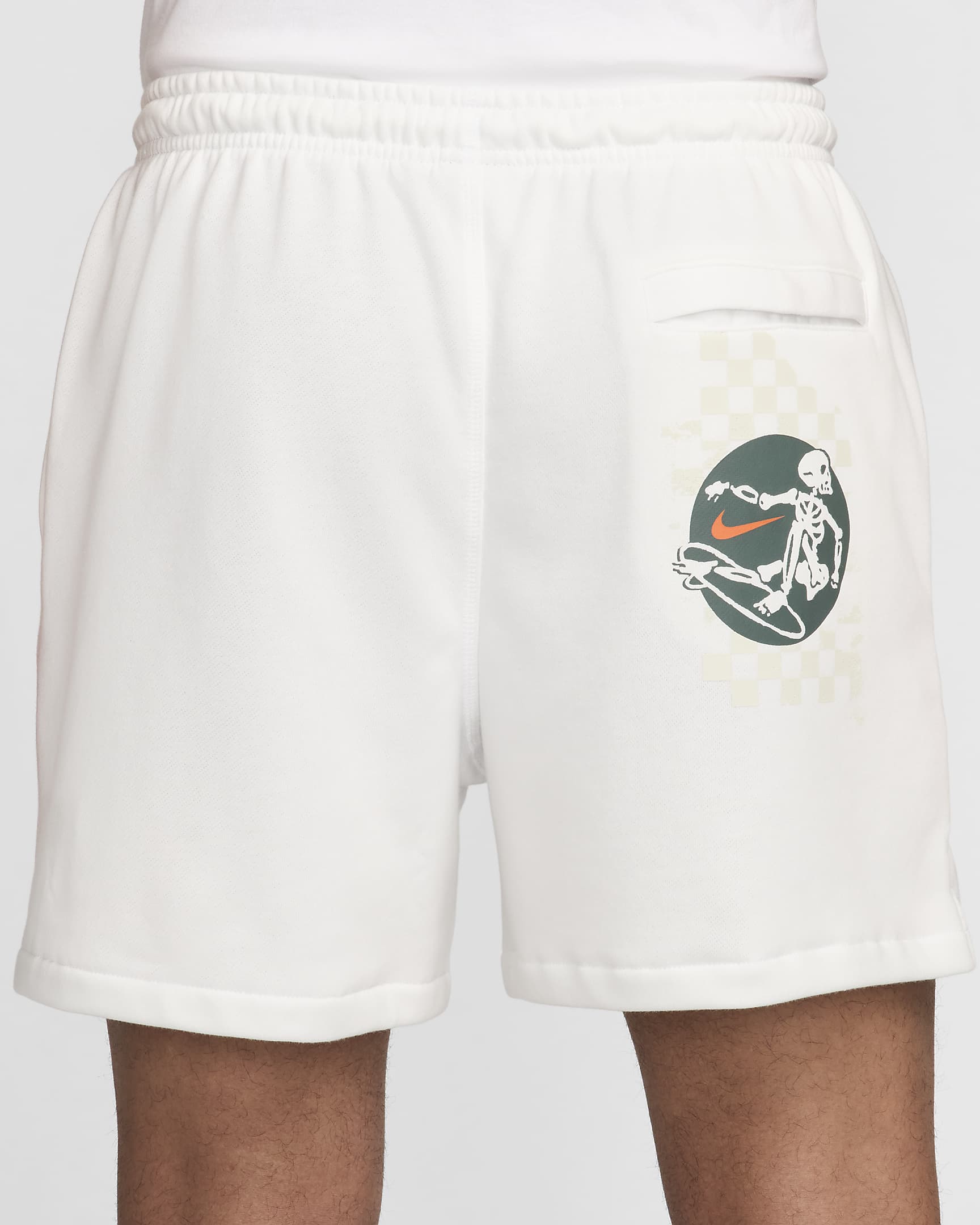 Short en molleton Flow Nike Club pour homme - Summit White