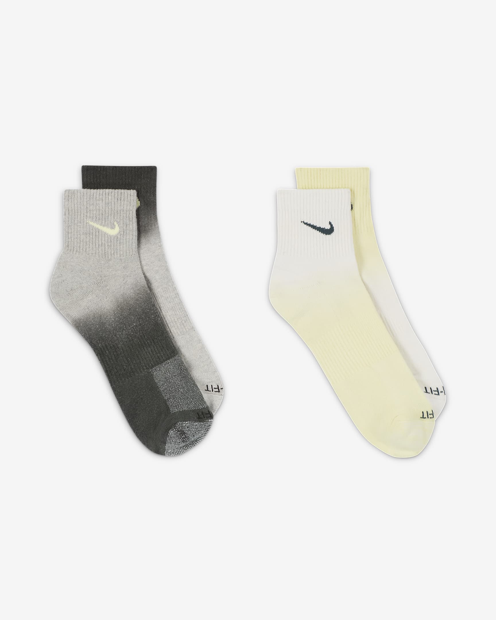 Nike Everyday Plus Yastıklamalı Bilek Çorapları (2 Çift) - Multi-Color