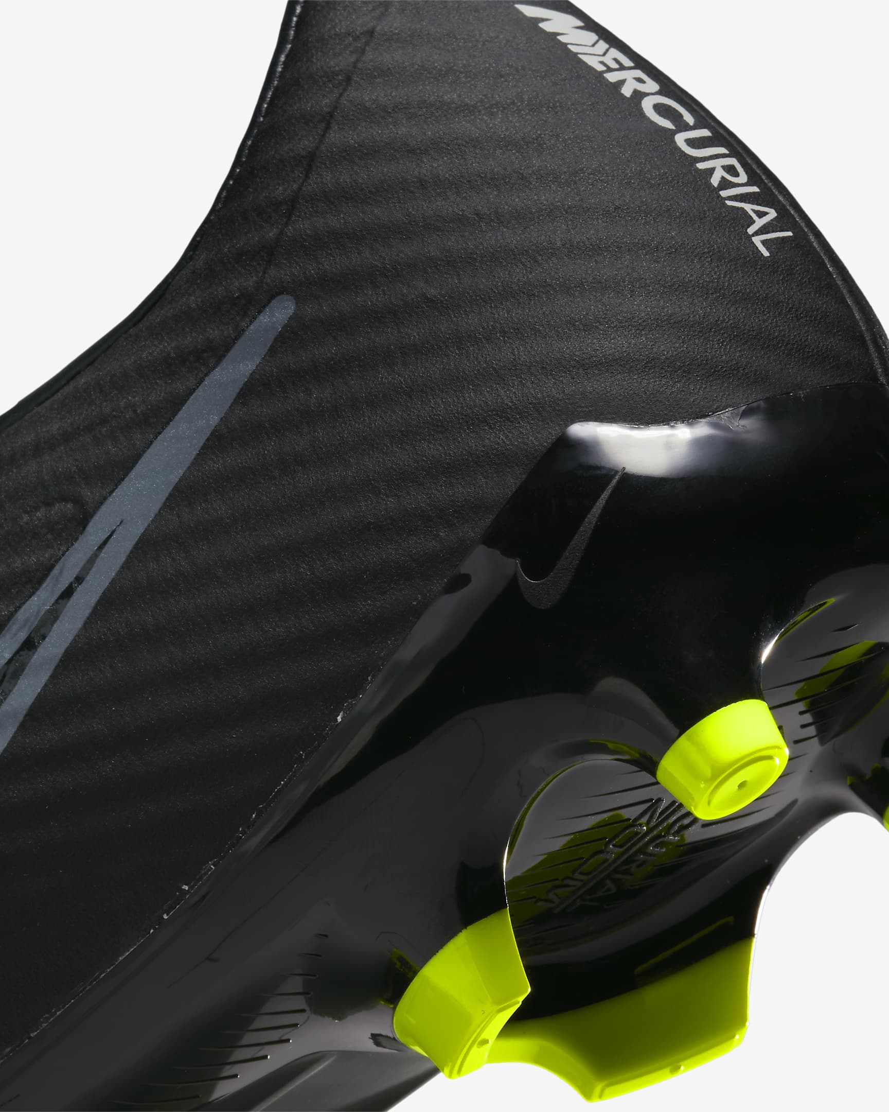 Nike Mercurial Vapor 15 Academy Multi-Ground Low-Top Football Boot - Black/Summit White/Volt/Dark Smoke Grey