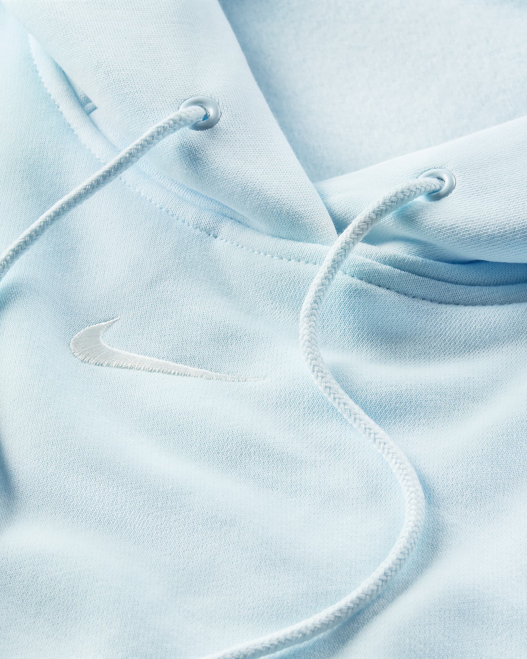 Nike Sportswear Phoenix Fleece ekstra stor hettegenser til dame - Glacier Blue/Sail